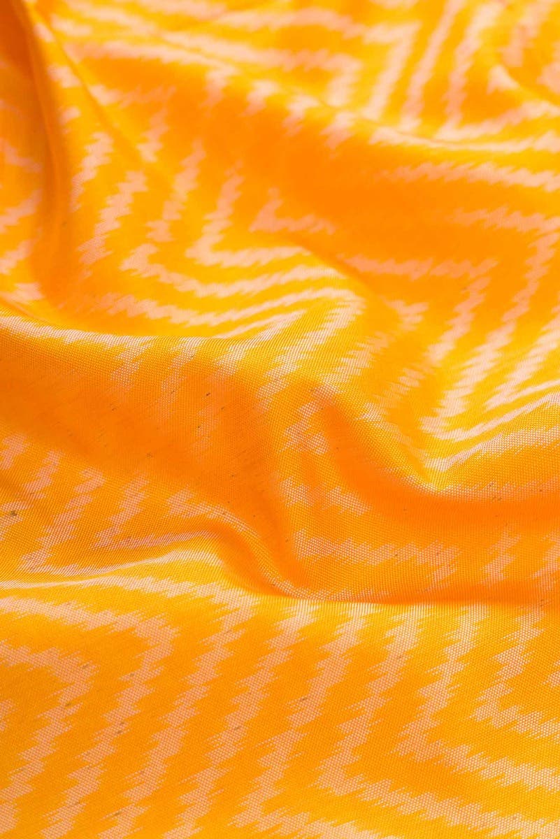 Yellow Dual Tone Rajkot Patola Silk Saree