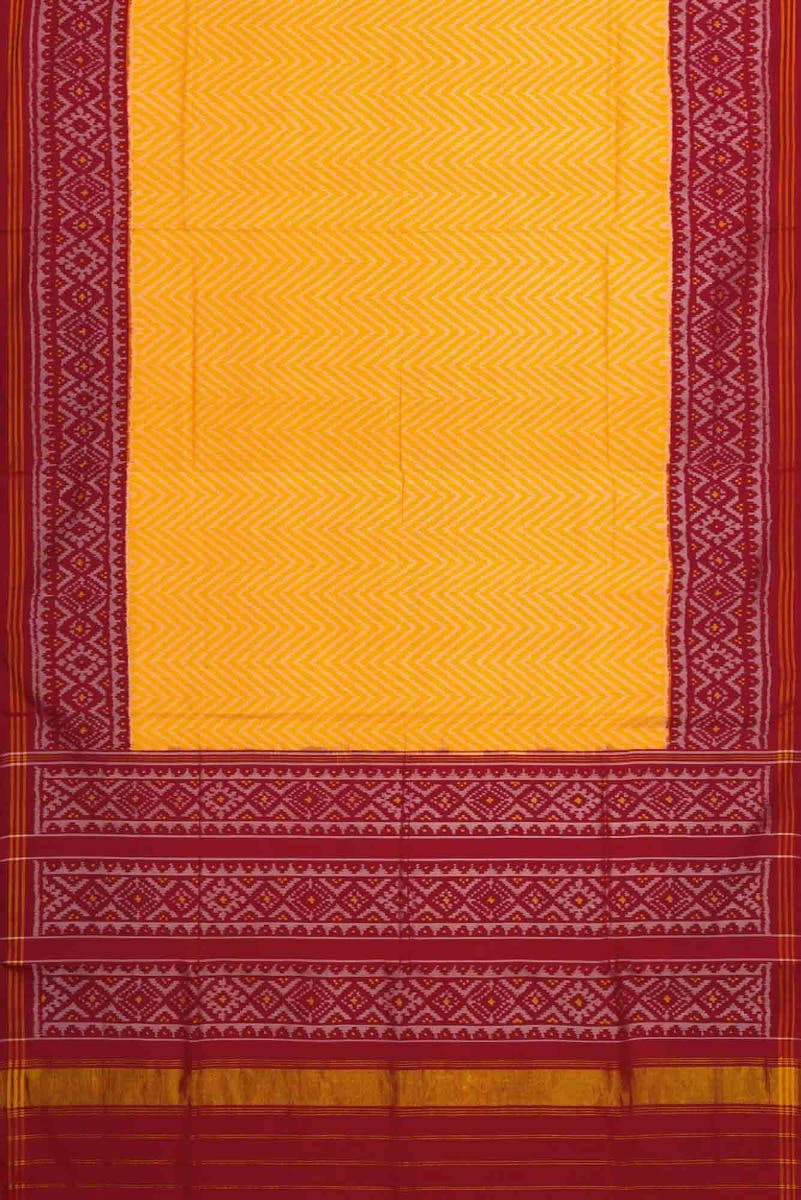 Yellow Dual Tone Rajkot Patola Silk Saree
