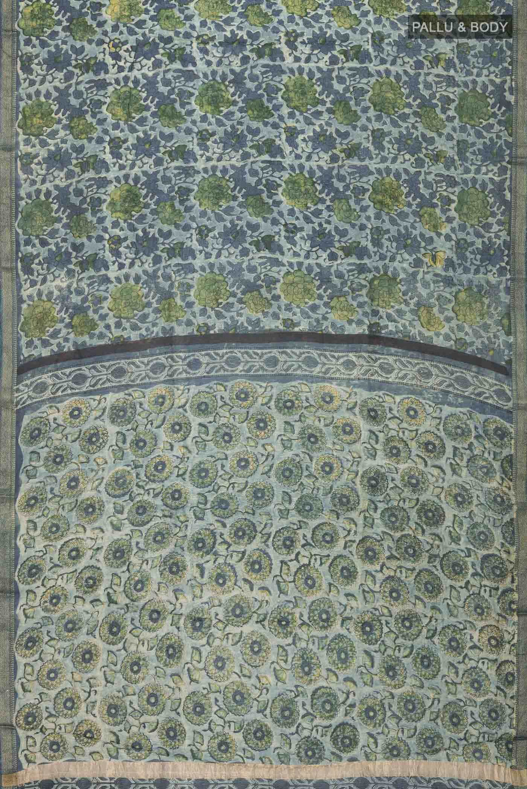 Blue Chanderi Silk Cotton Saree