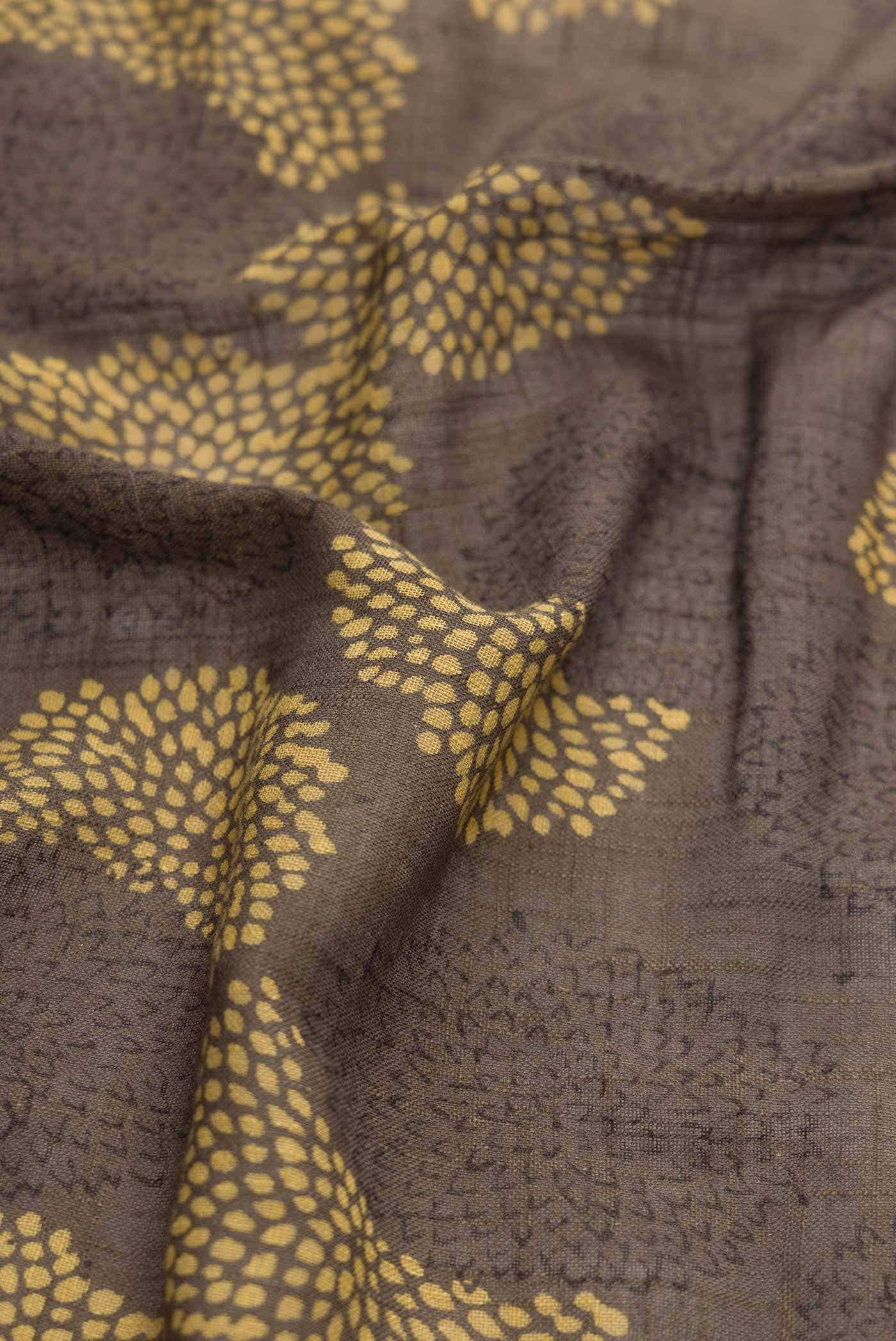 Davys Grey Linen Cotton Saree