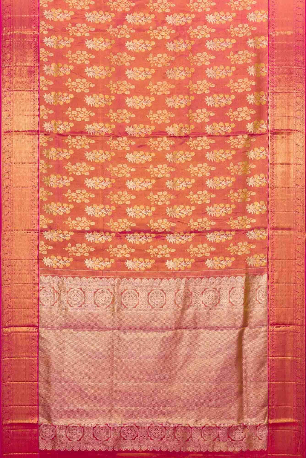 Pink Kanchipuram Tissue Silk Saree