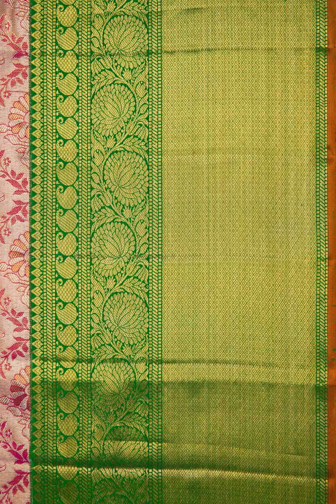 Pink Kanchipuram Tissue Silk Saree