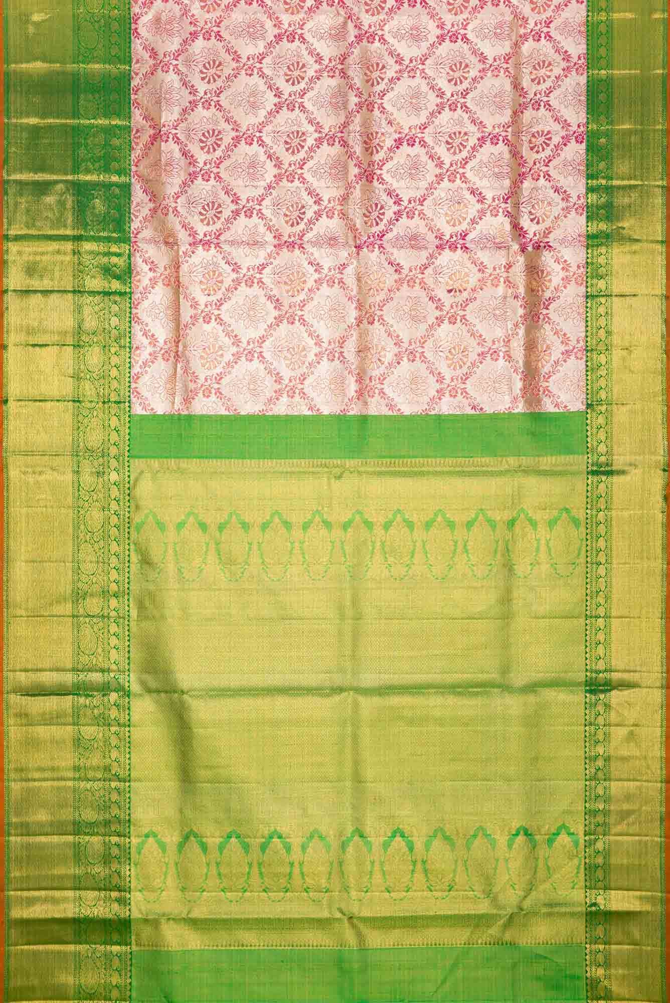 Pink Kanchipuram Tissue Silk Saree