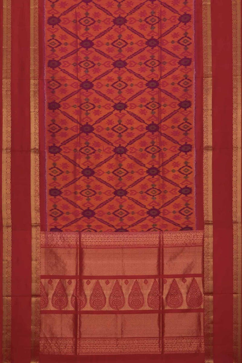Rust Soft Silk Saree