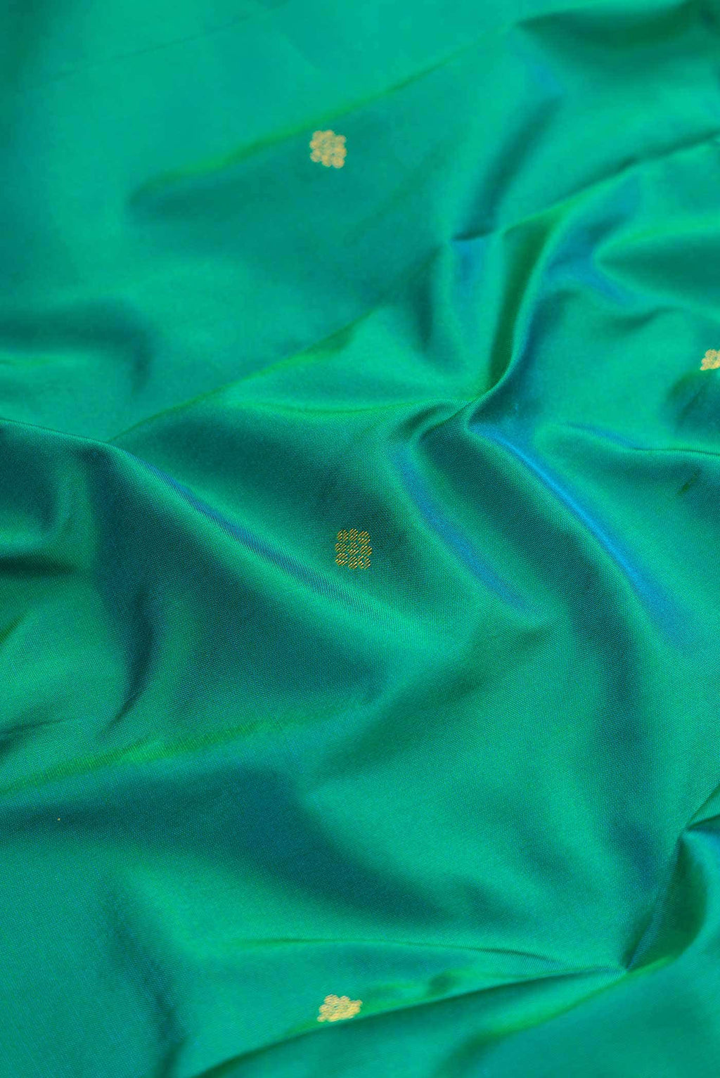 Green Dual Tone Kanchipuram Silk Saree