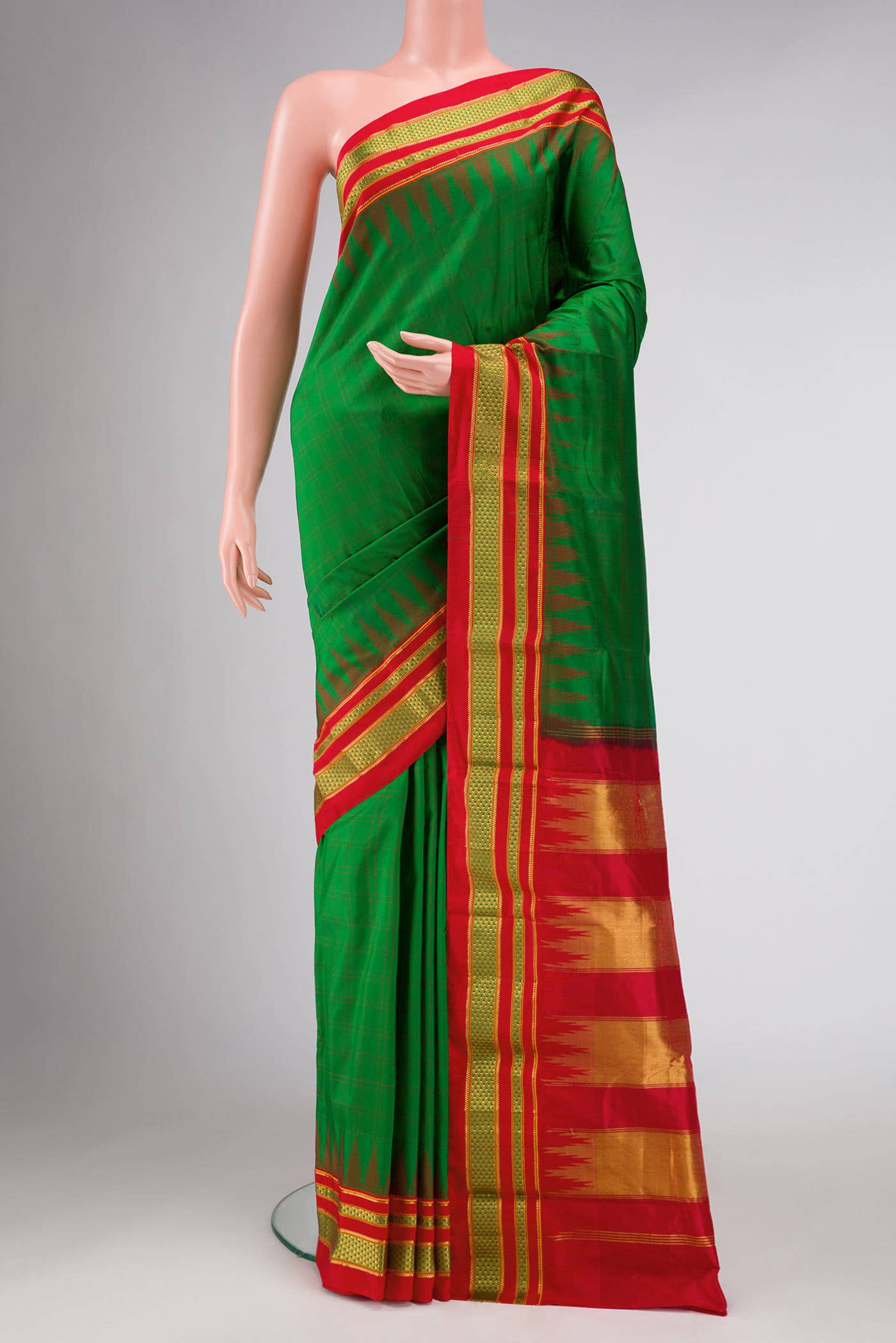 Green Kanchipuram Silk Saree