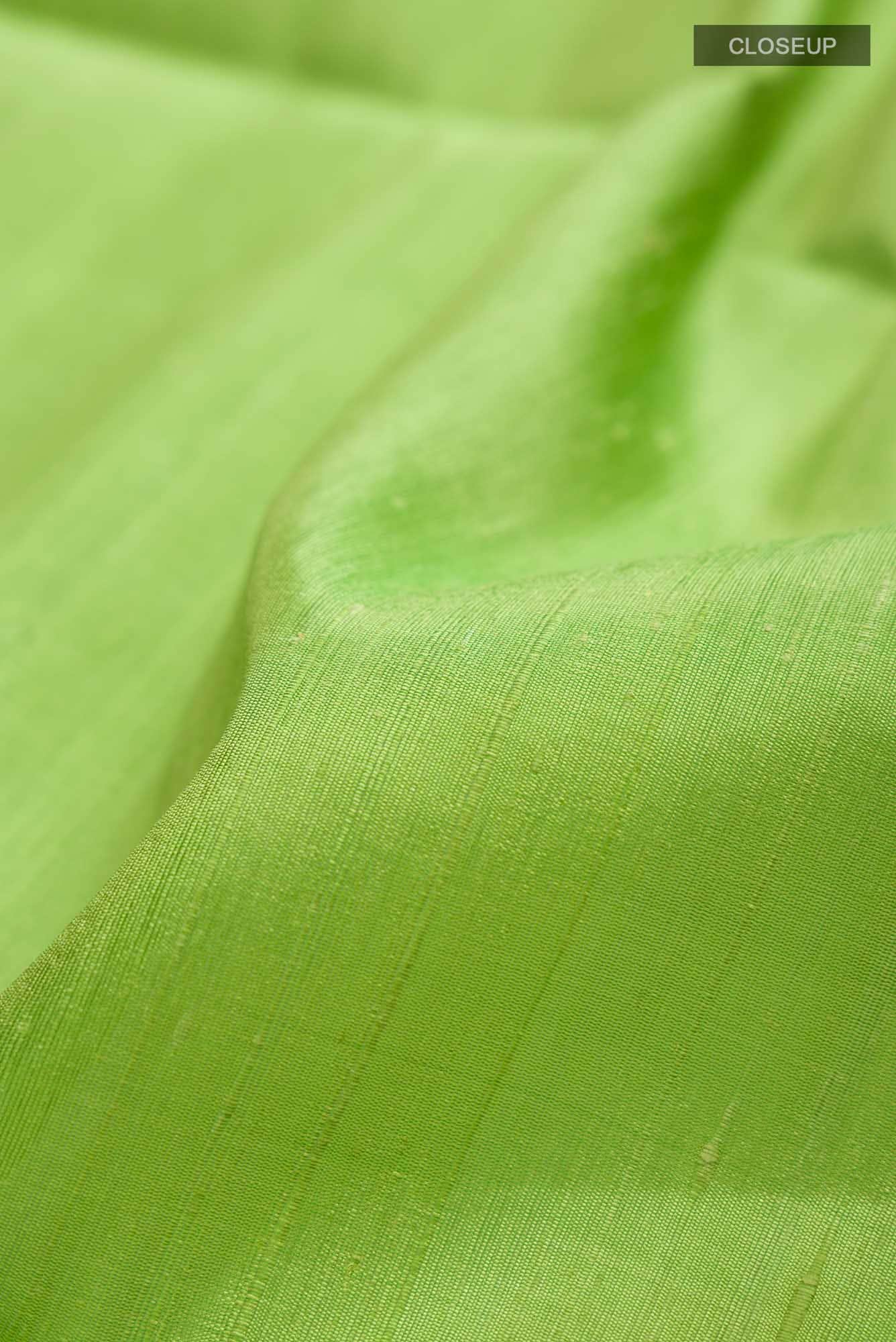 Green Raw Silk Saree