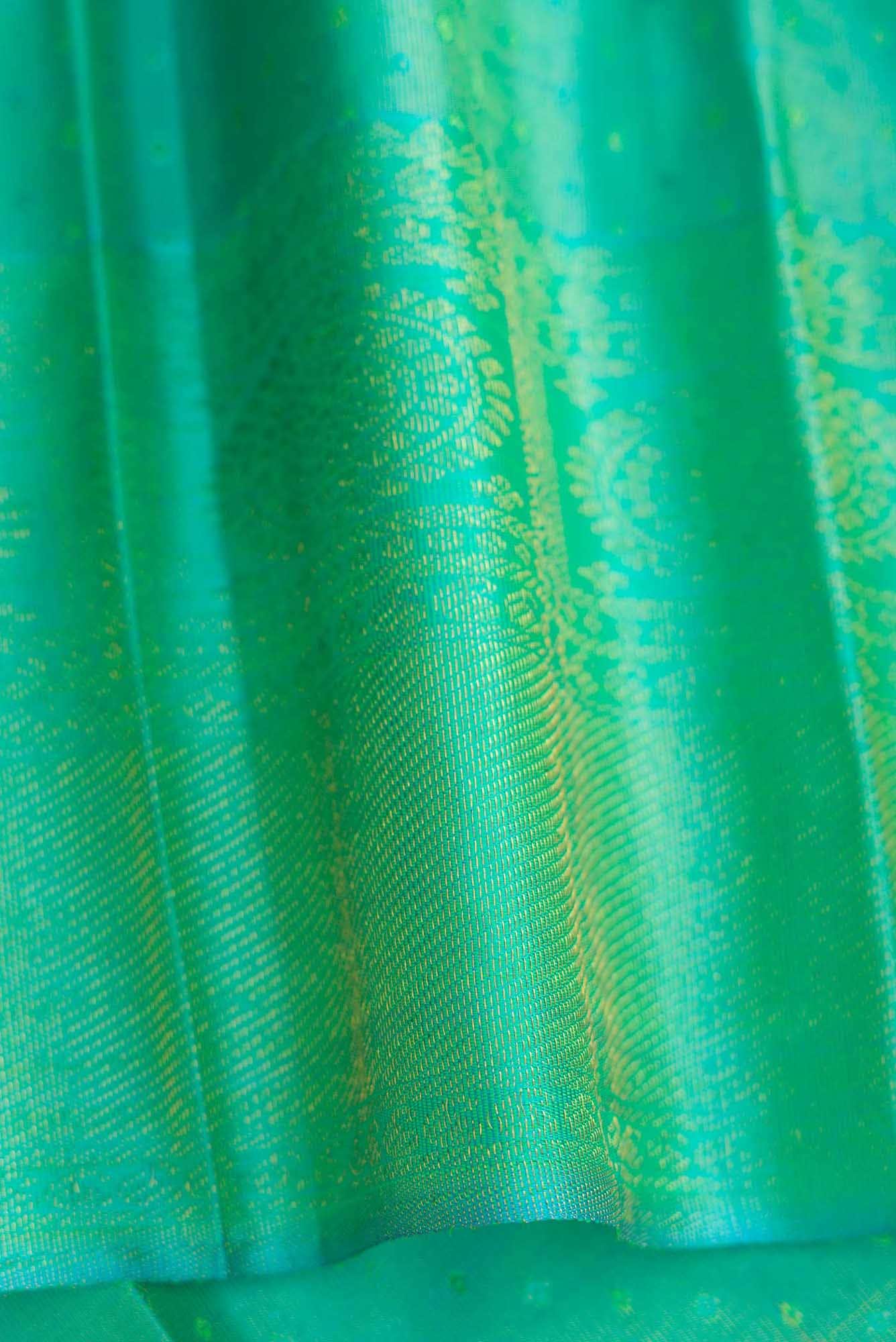 Pure Silk Pure Zari Pink Dual Tone Kanchipuram Saree