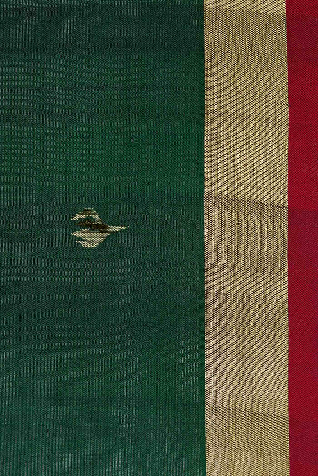 Bottle Green Dual Tone Uppada Silk Saree