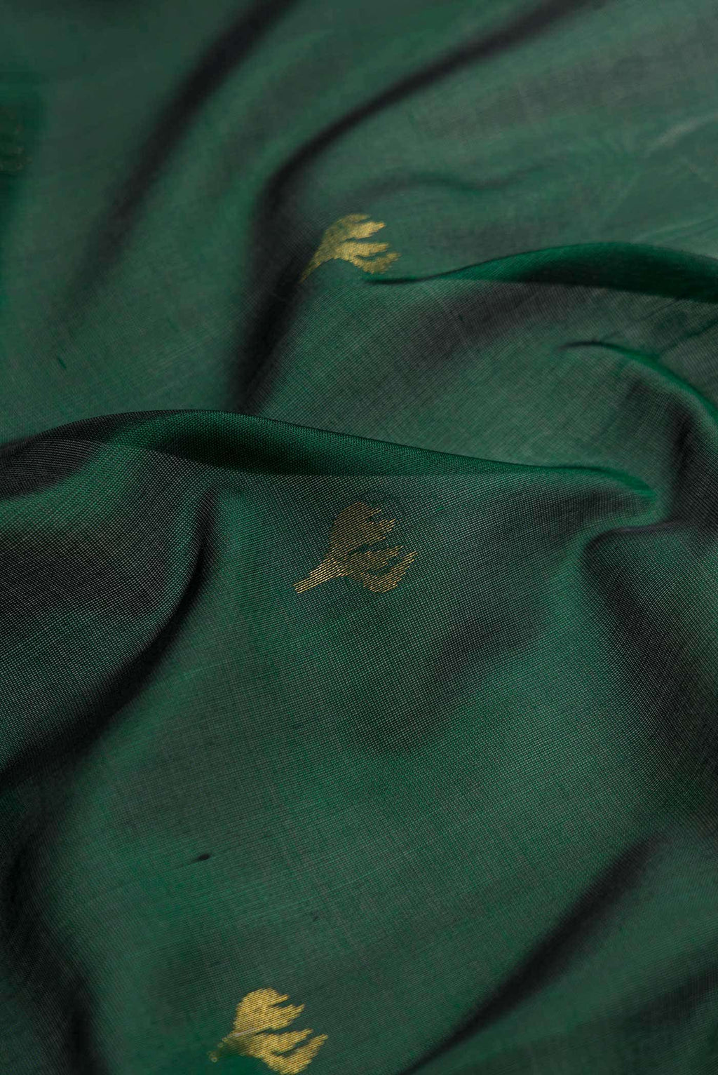 Bottle Green Dual Tone Uppada Silk Saree