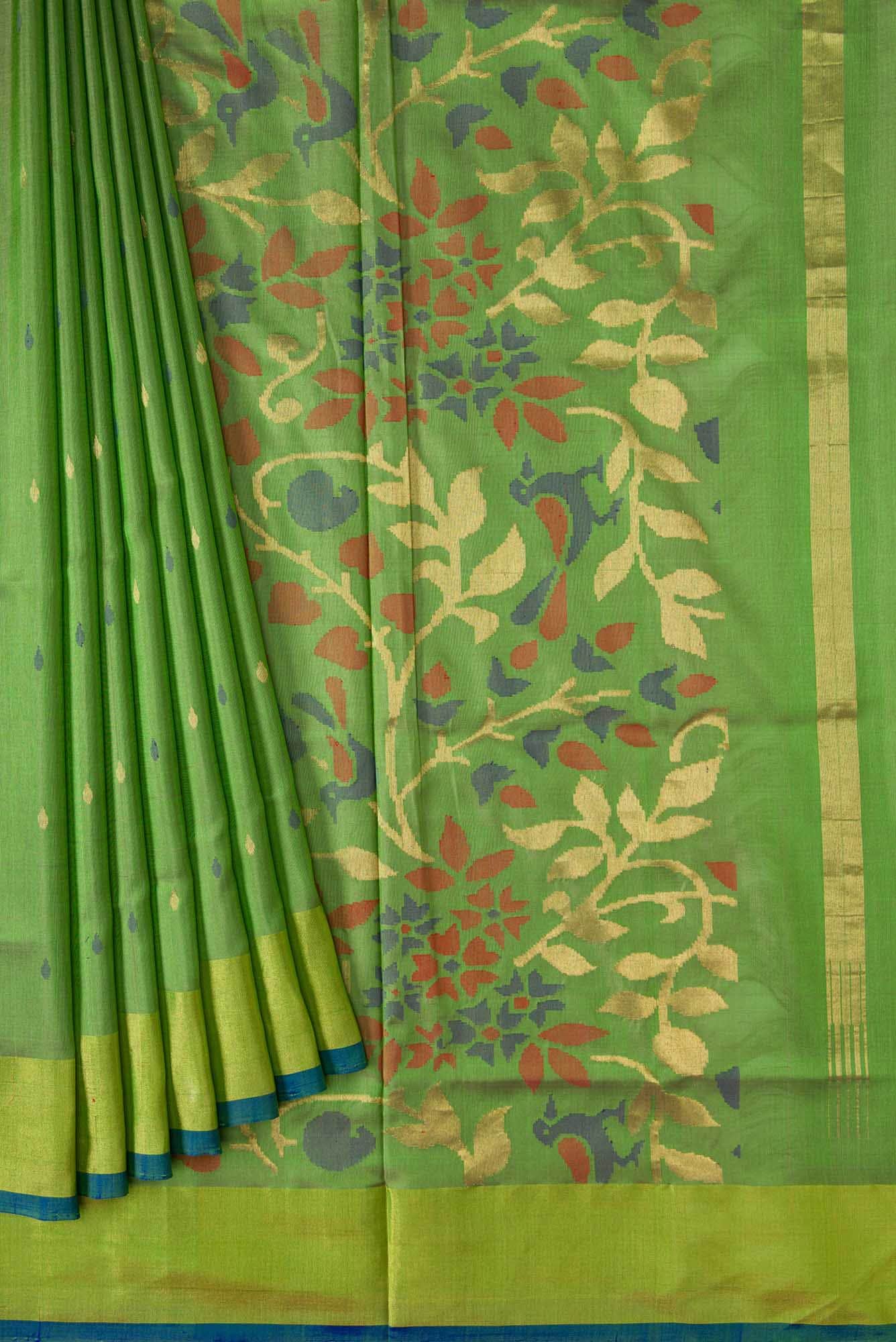 Mint Green Dual Tone Uppada Silk Saree