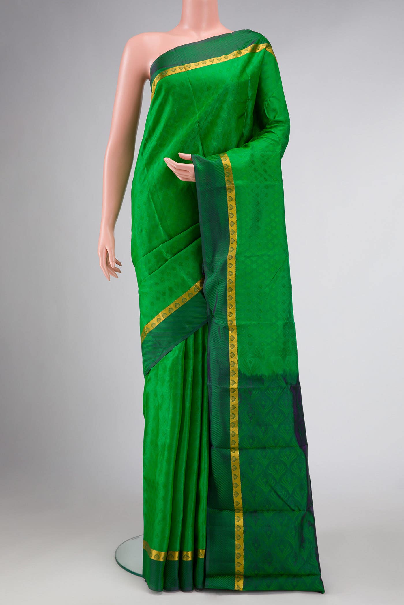 Green Kanchipuram Silk Saree