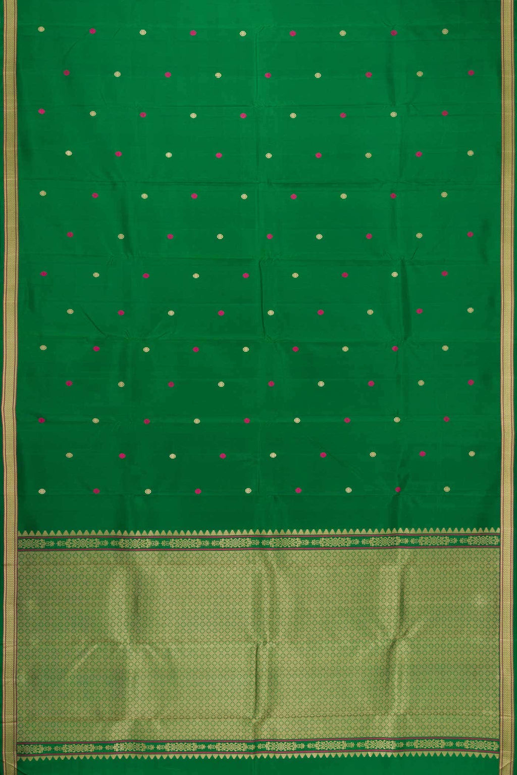 Green Dual Tone Kanchipuram Silk Saree