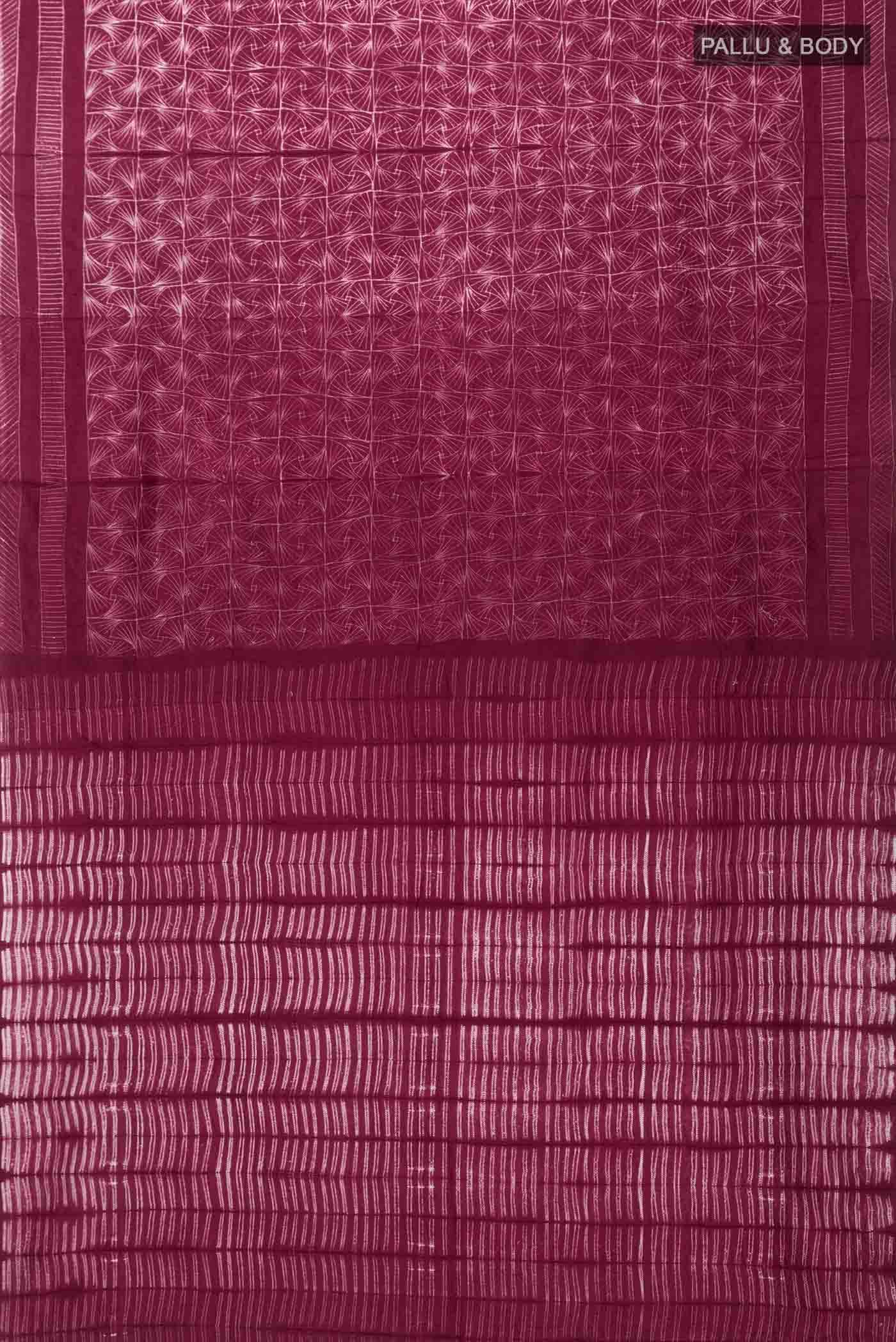 Brown Tussar Silk Saree
