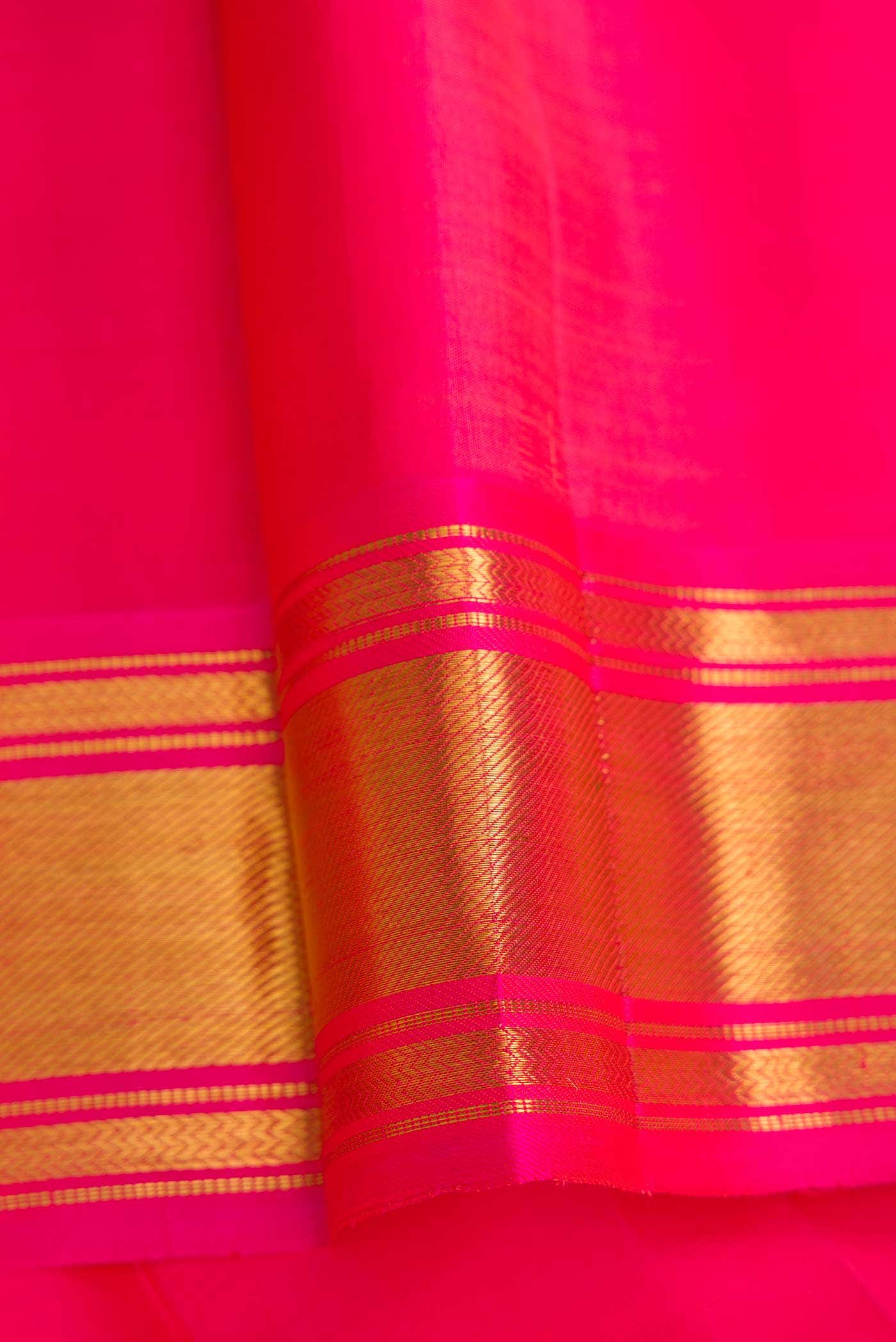 Pure Silk Pure Zari Green Dual Tone Kanchipuram Saree