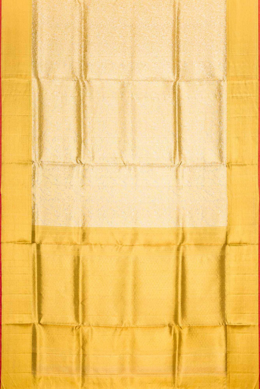 Pure Silk Pure Zari Gold Dual Tone Kanchipuram Tissue Saree