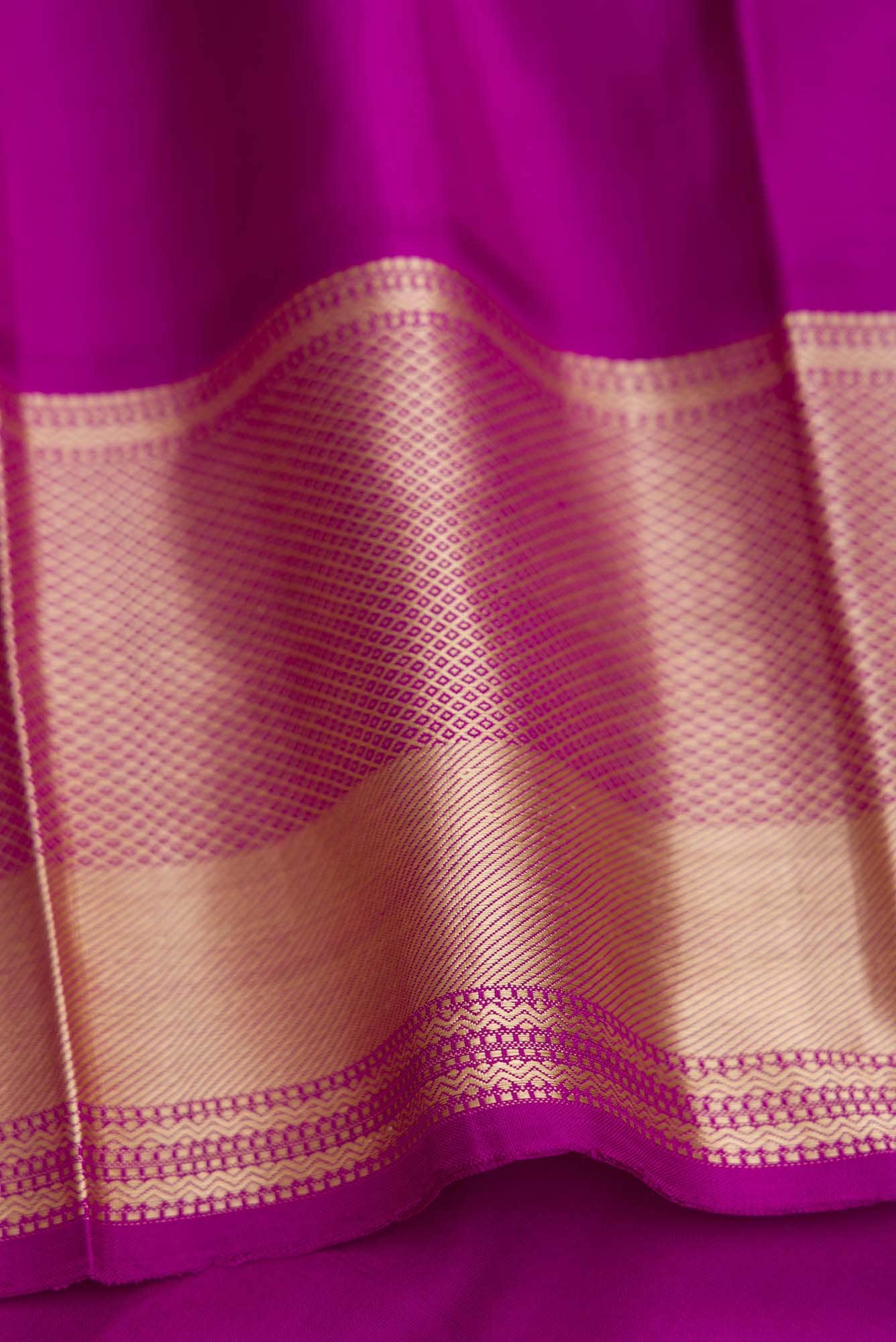 Pink Dual Tone Kanchipuram Silk Saree