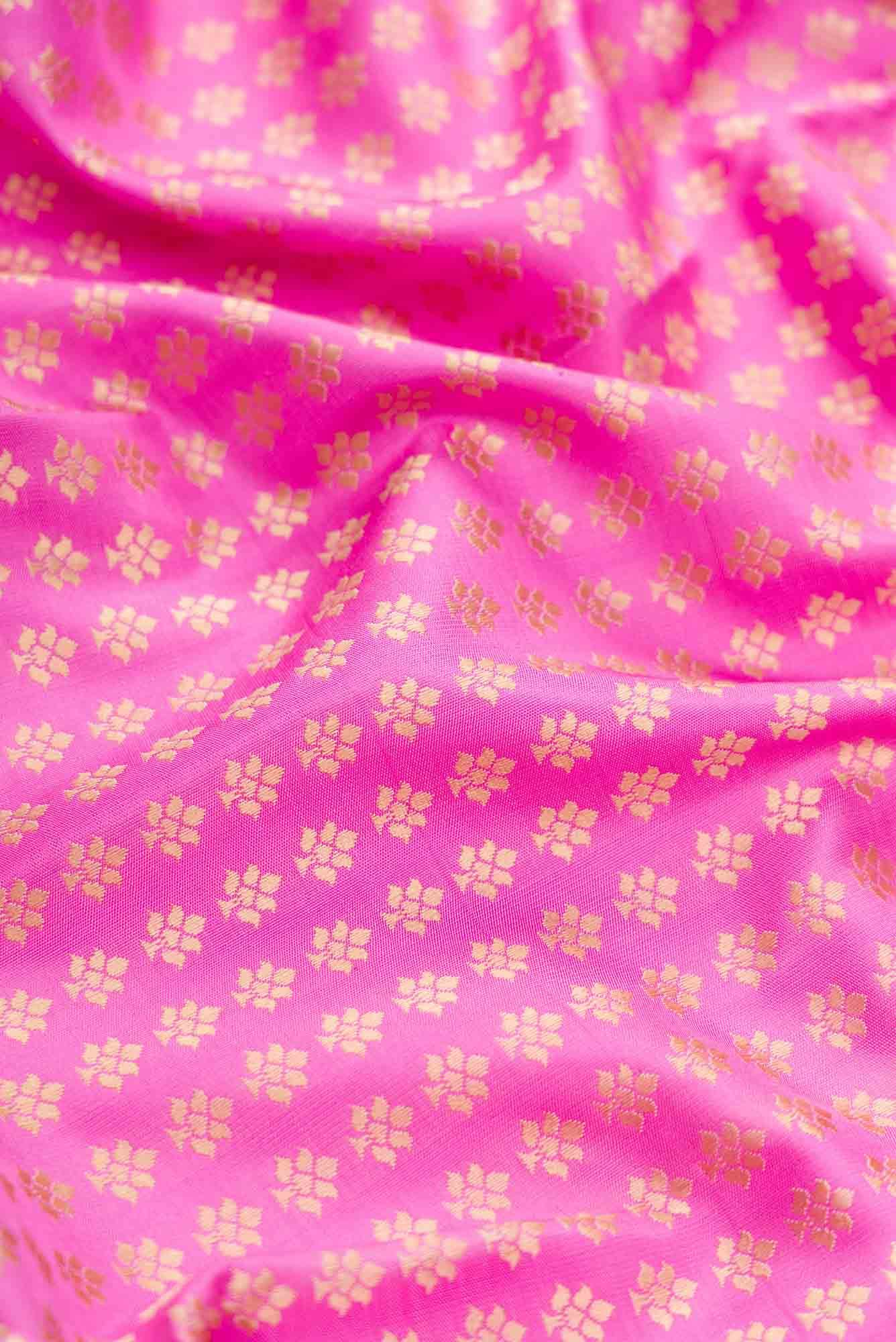 Pink Dual Tone Kanchipuram Silk Saree