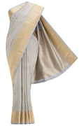 Grey Dual Tone Kanjivaram Silk Saree