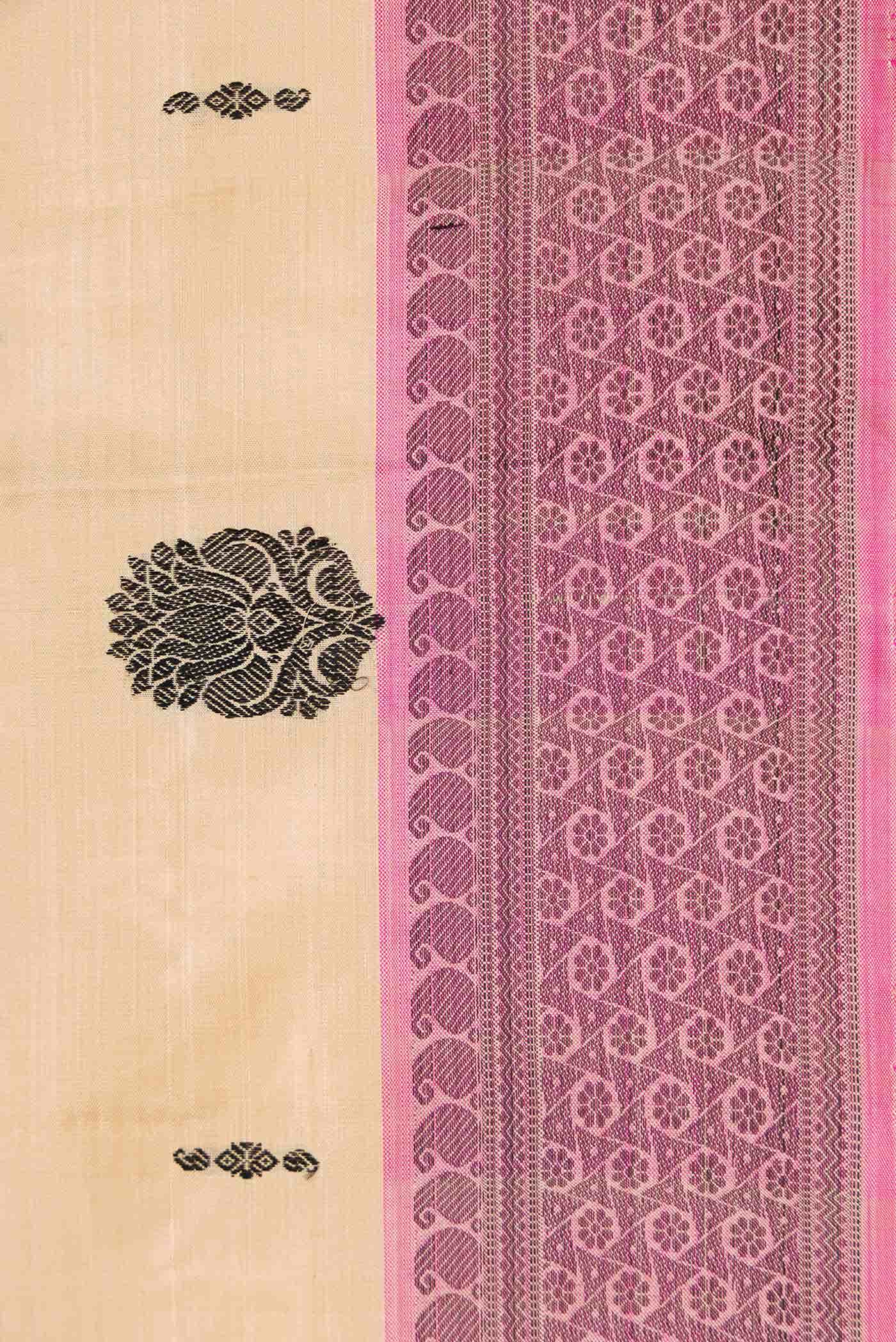 Sandal Dual Tone Kanchipuram Silk Saree