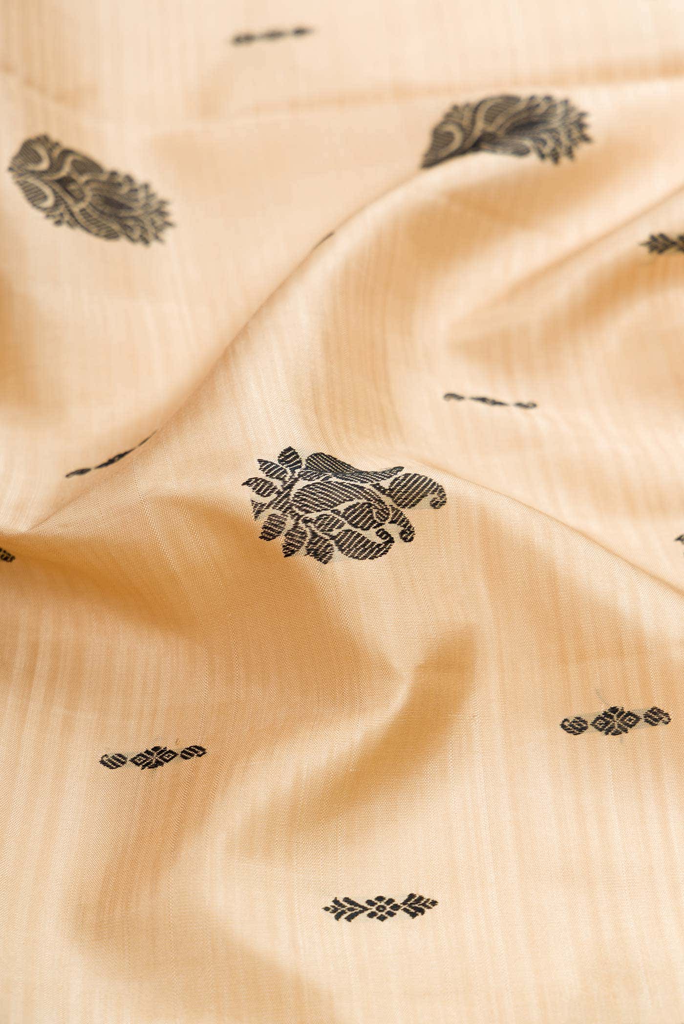 Sandal Dual Tone Kanchipuram Silk Saree
