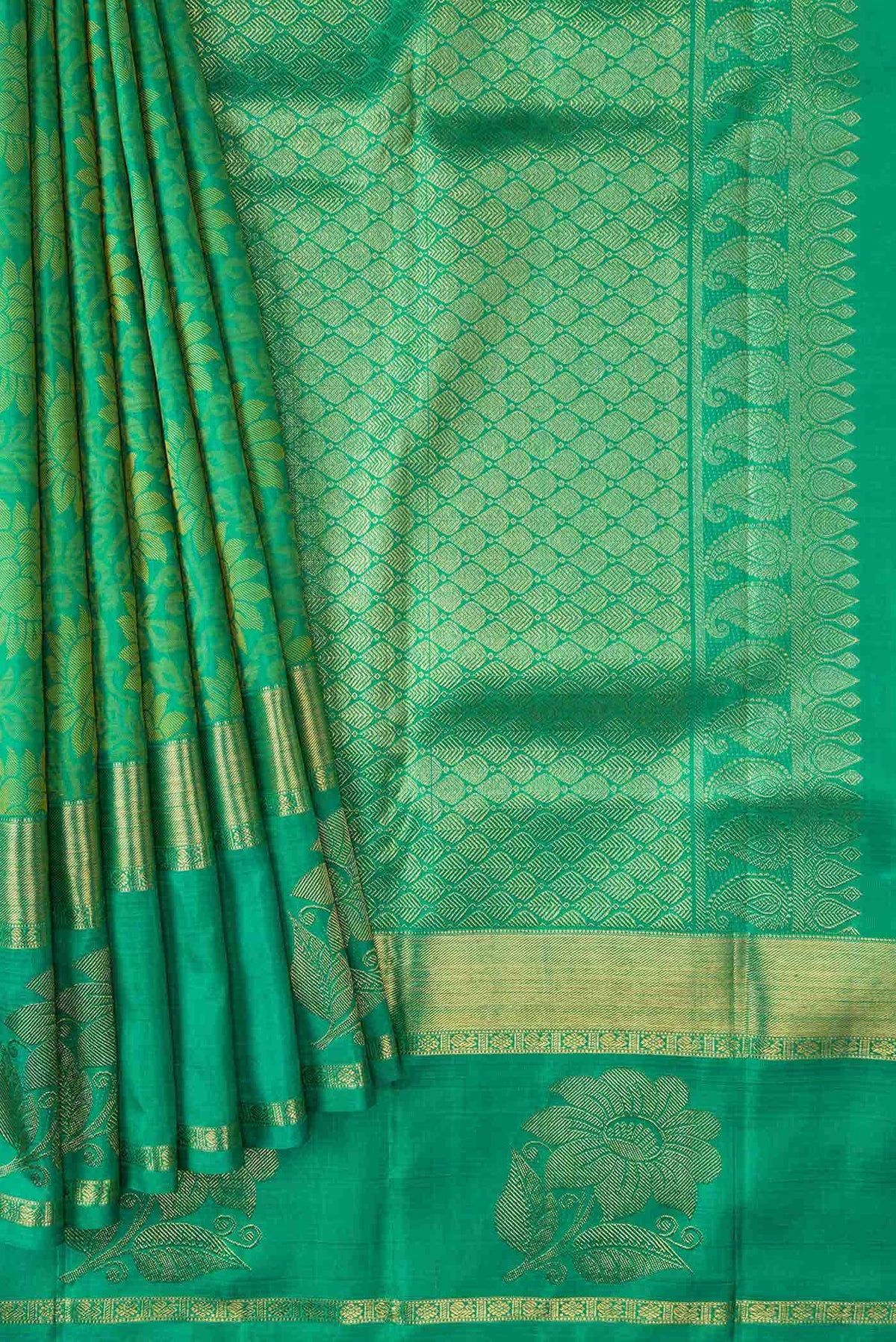 Green Kanchipuram Silk Saree