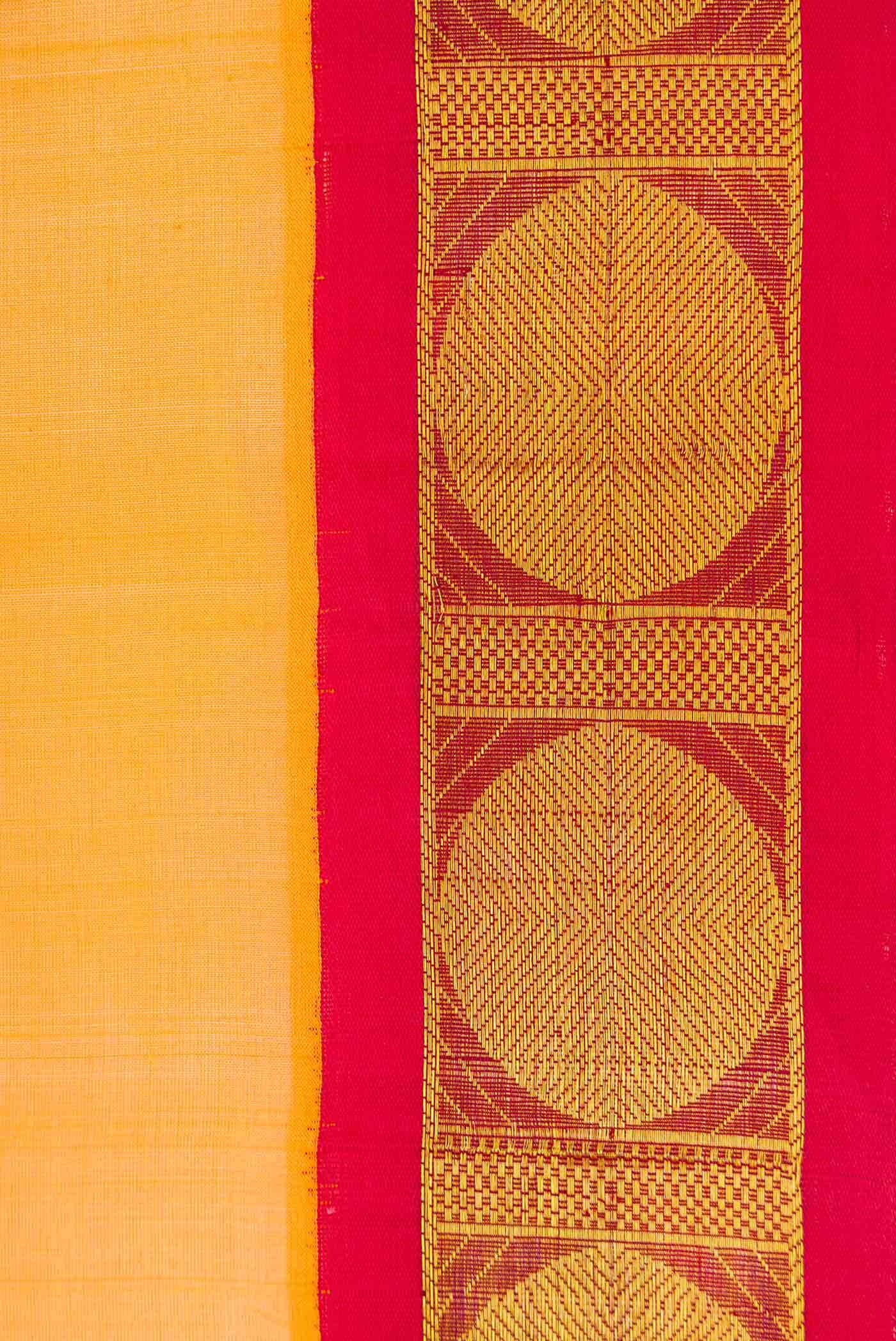 Mustard Dual Tone Silk Cotton Saree