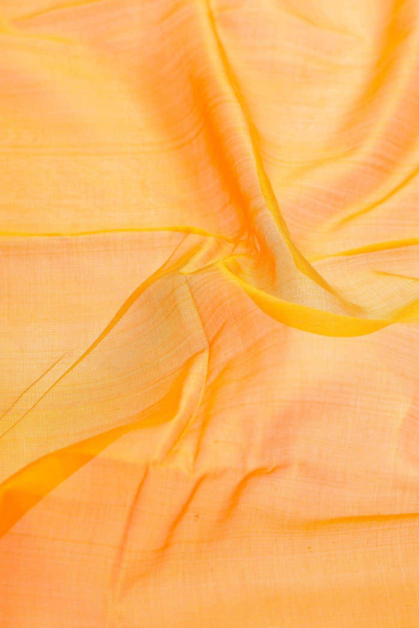 Mustard Dual Tone Silk Cotton Saree