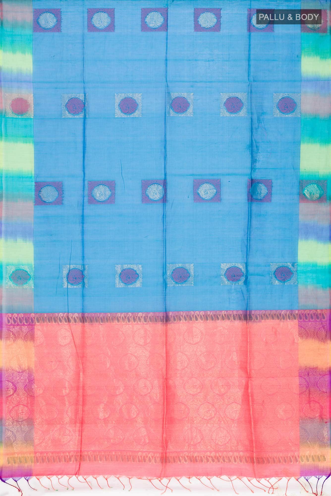 Blue Silk Cotton Saree