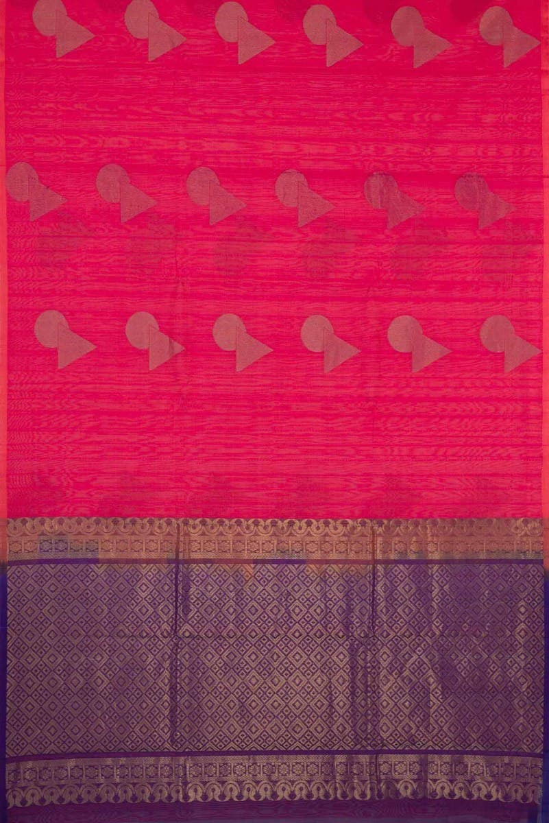 Imperial Pink Dual Tone Silk Cotton Saree