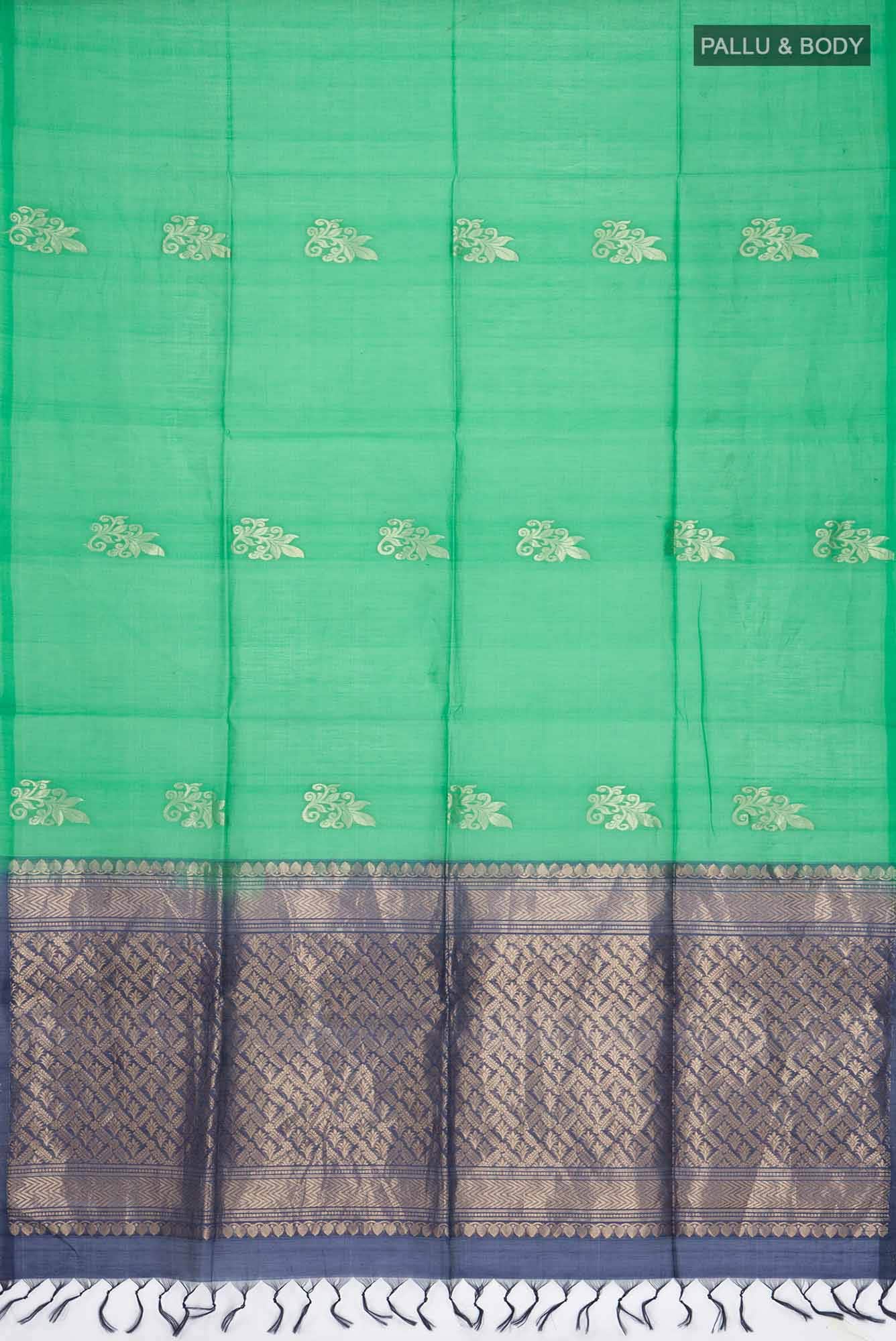 Green Silk Cotton Saree