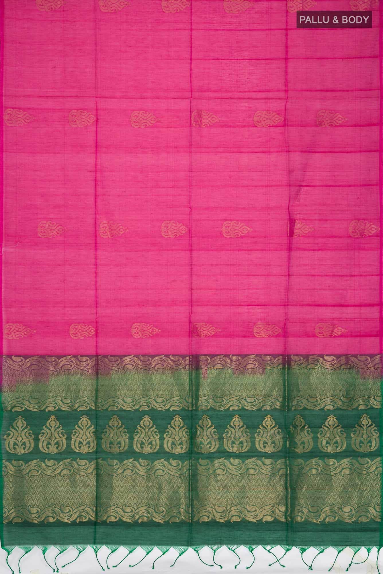 Pink Silk Cotton Saree
