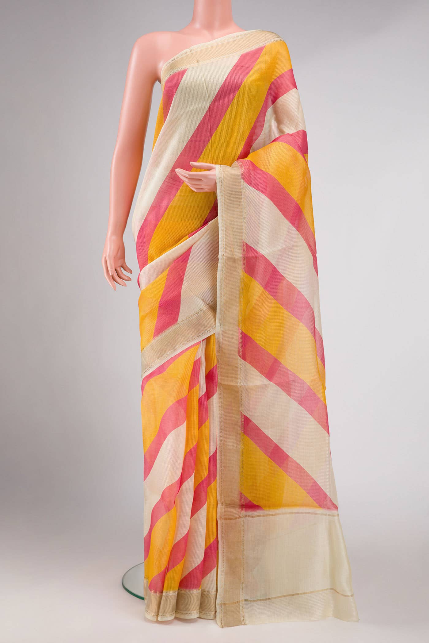 Multi Tussar Silk Saree