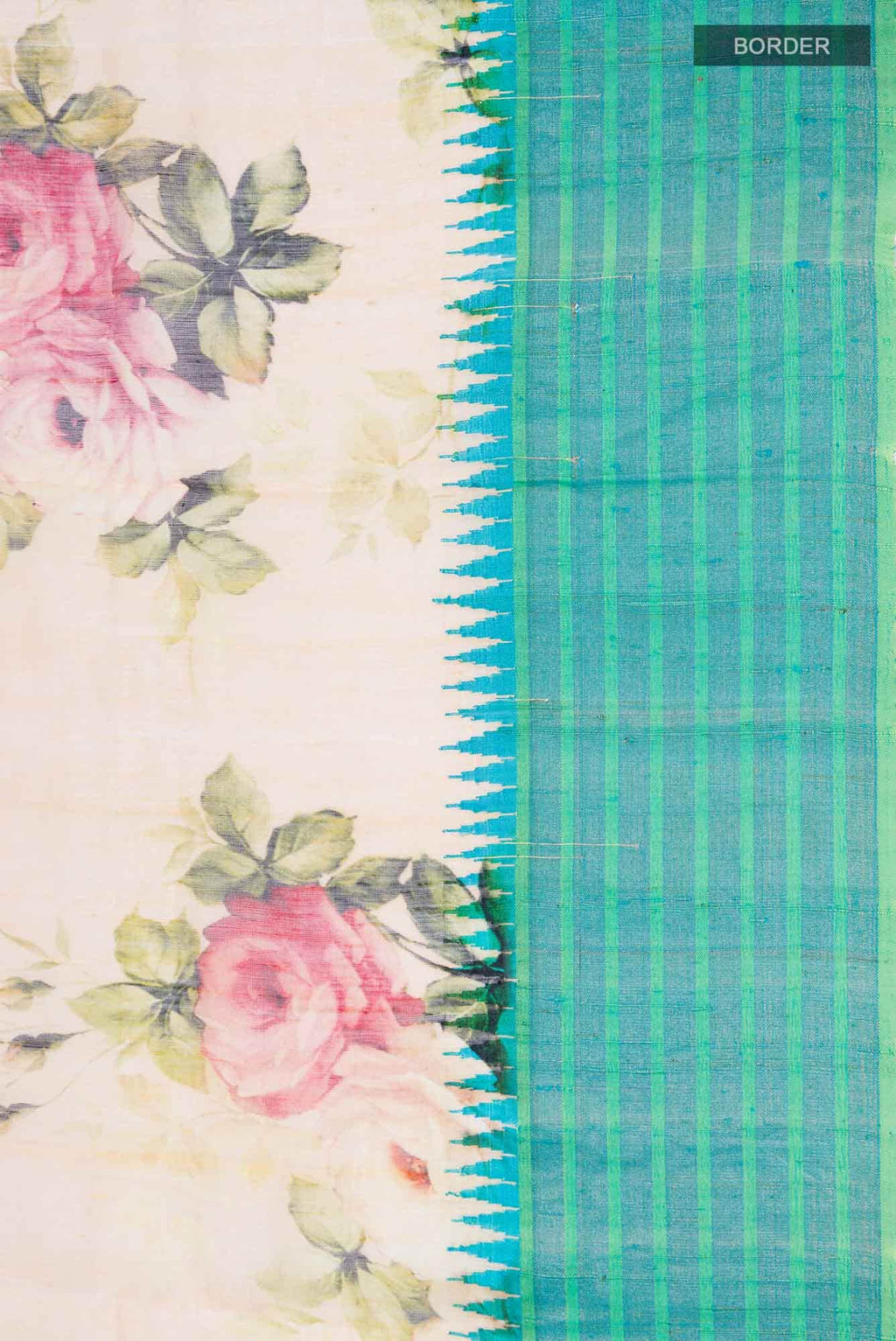 Sandal Linen Cotton Saree
