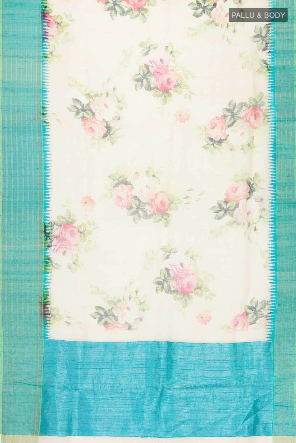 Sandal Linen Cotton Saree