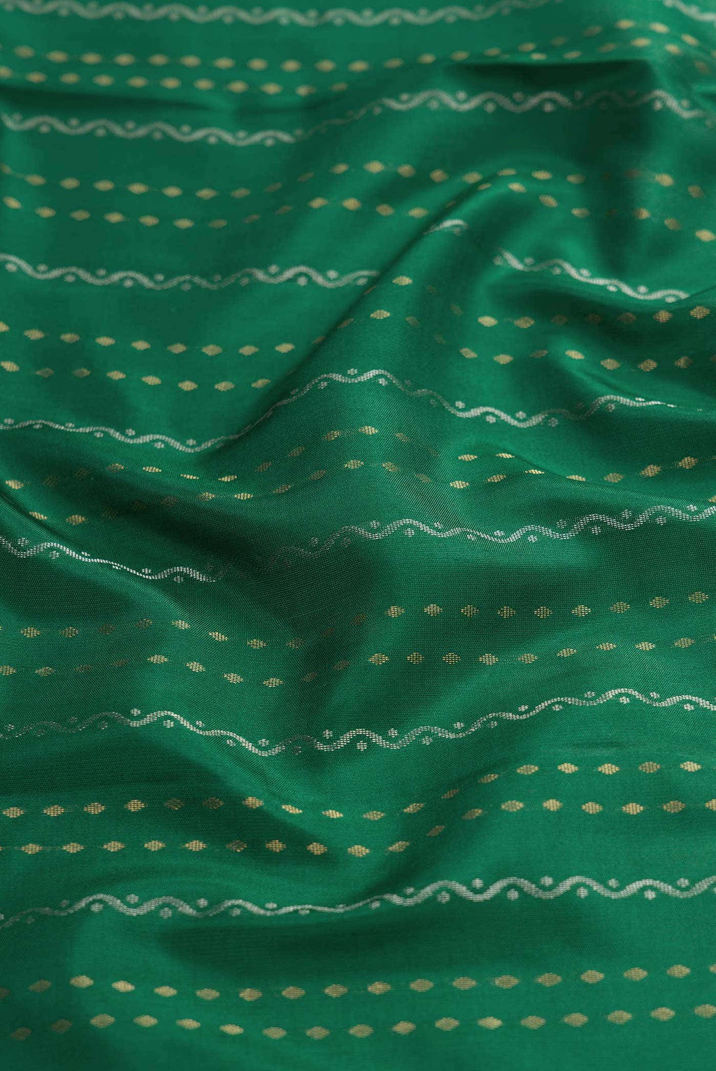 Green Dual Tone Soft Silk Saree