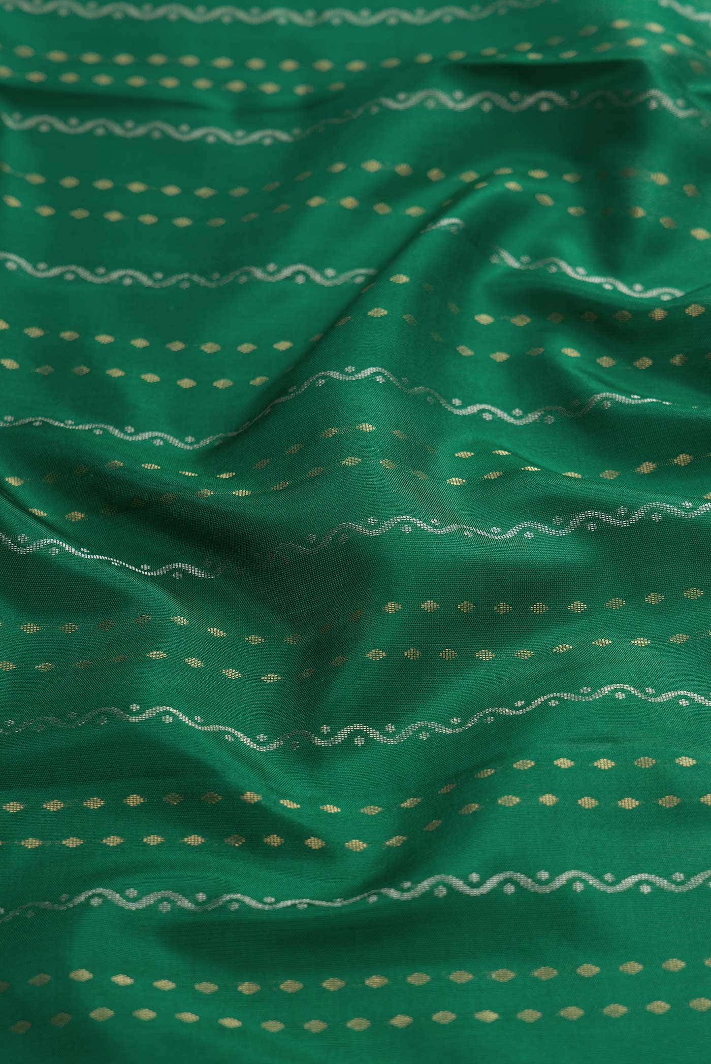 Green Dual Tone Soft Silk Saree