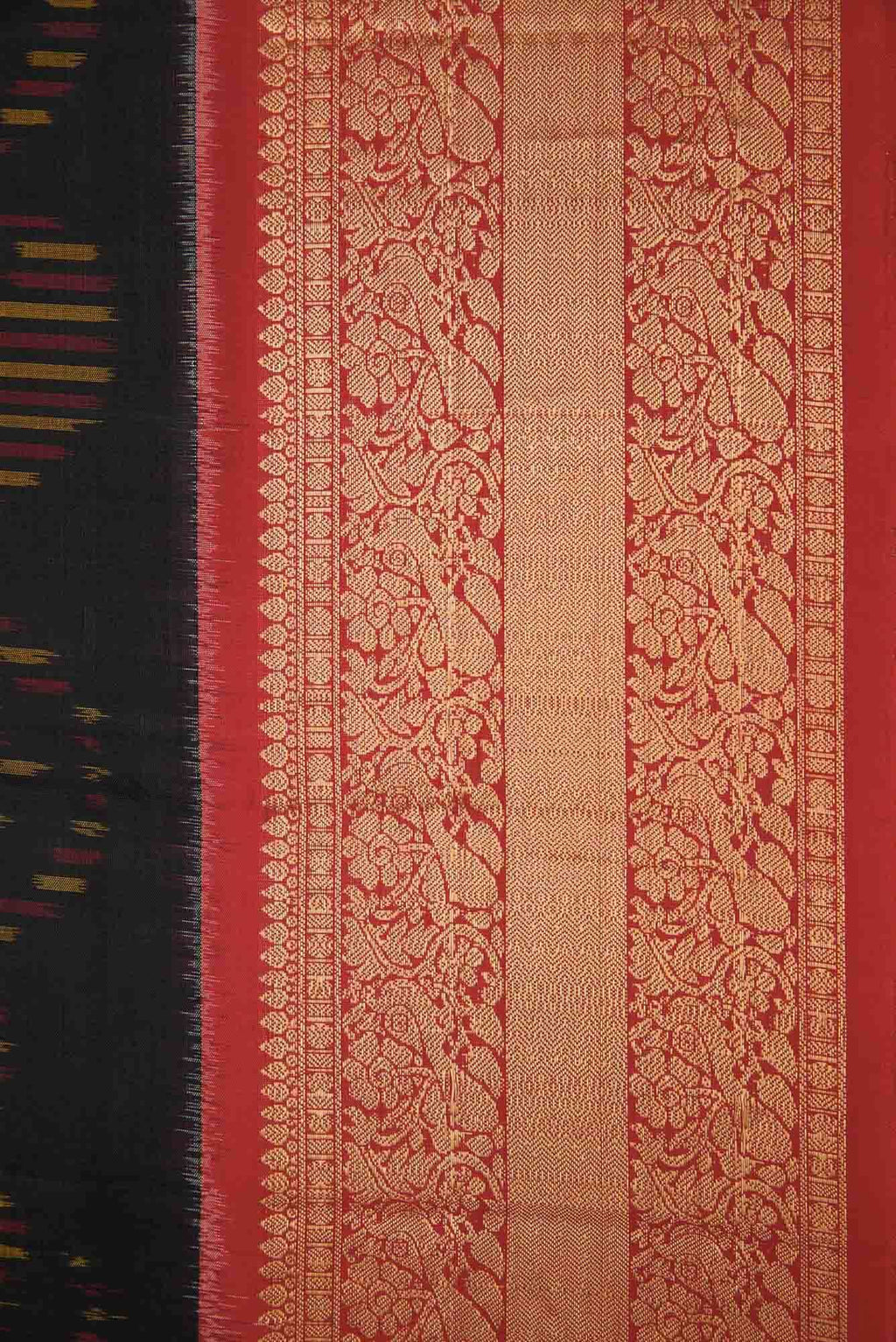 Black Dual Tone Soft Silk Saree