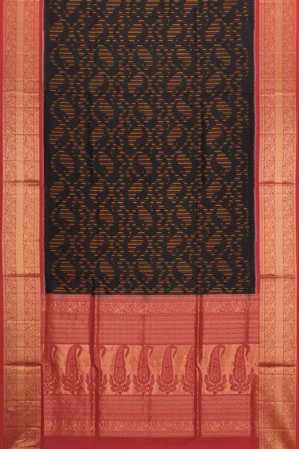 Black Dual Tone Soft Silk Saree