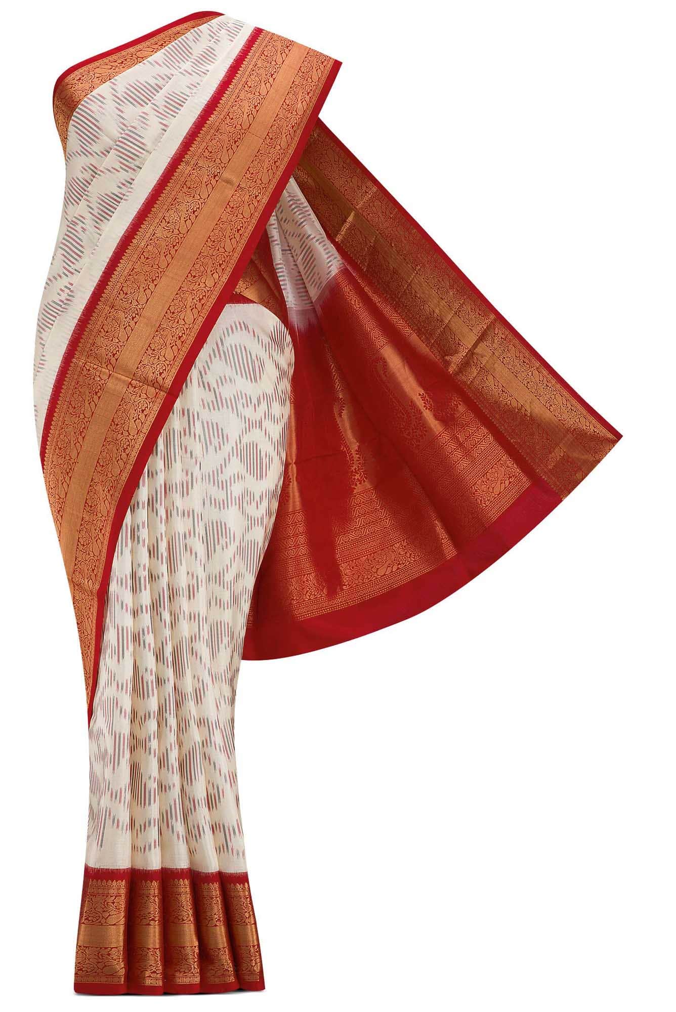 Sandal Dual Tone Soft Silk Saree