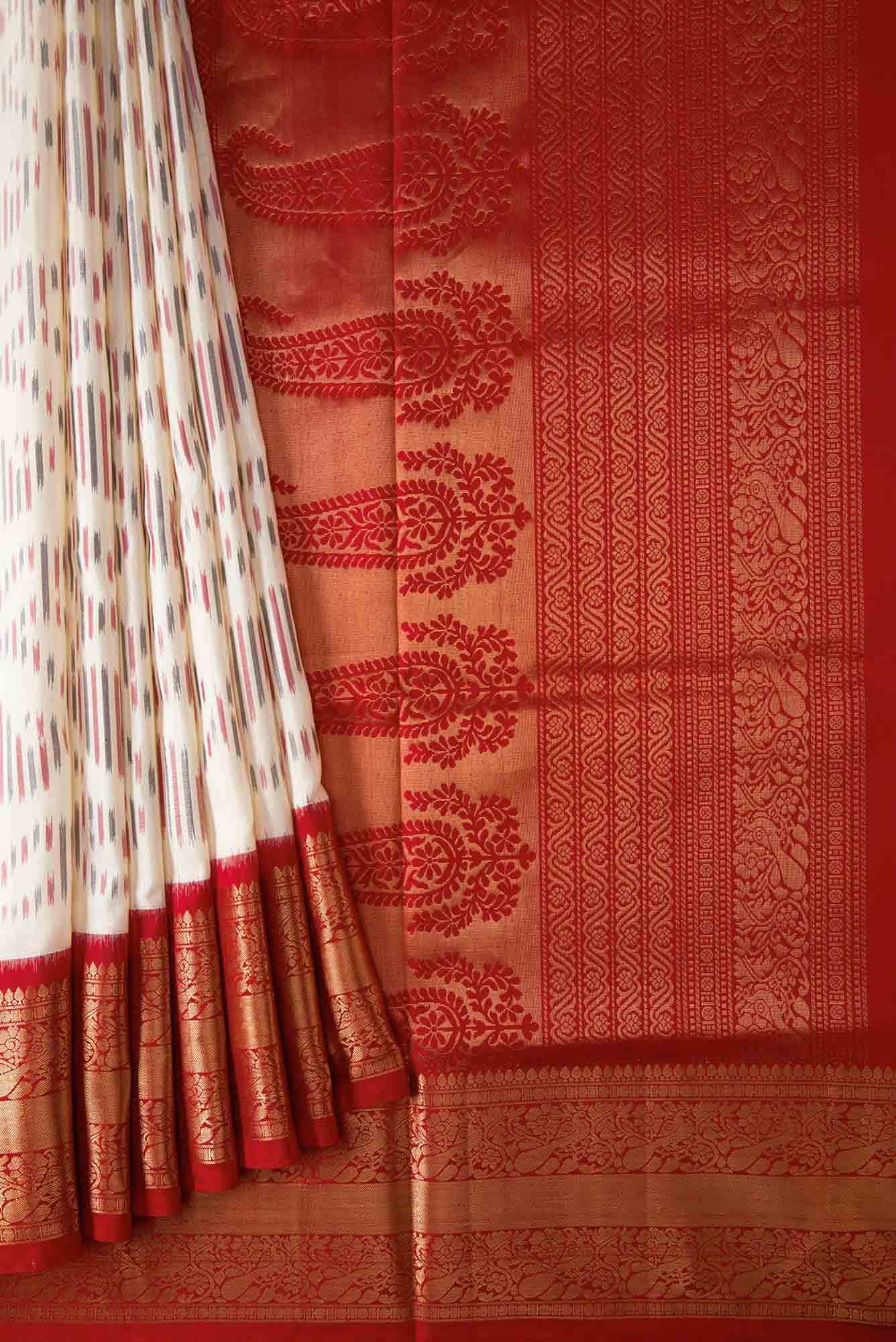 Sandal Dual Tone Soft Silk Saree