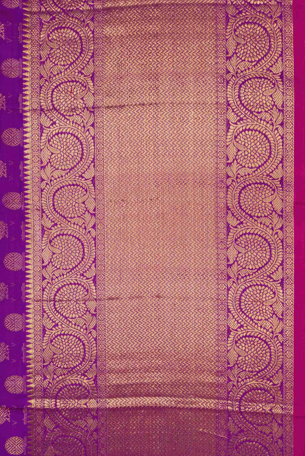 Purple Dual Tone Kanchipuram Silk Saree