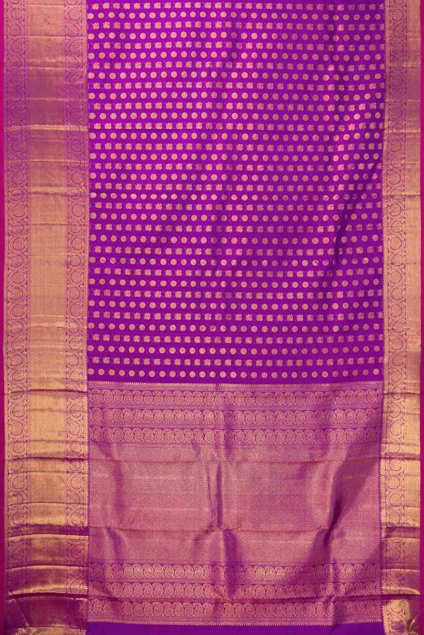 Purple Dual Tone Kanchipuram Silk Saree