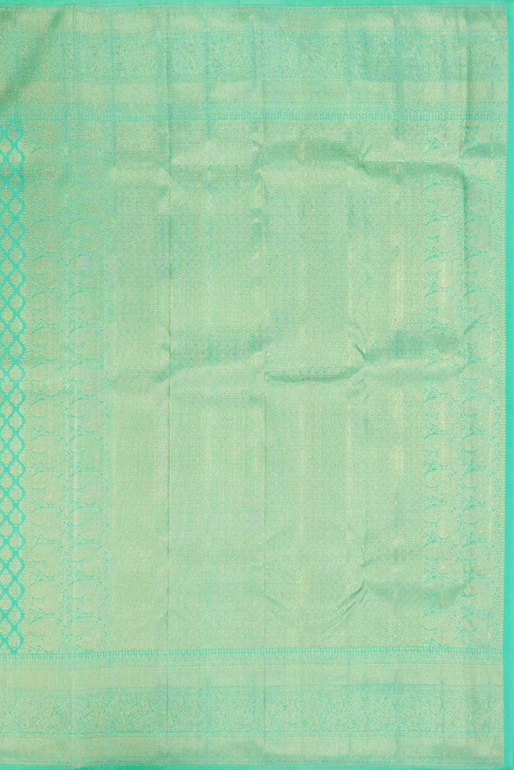 Sea Green Dual Tone Kanchipuram Silk Saree