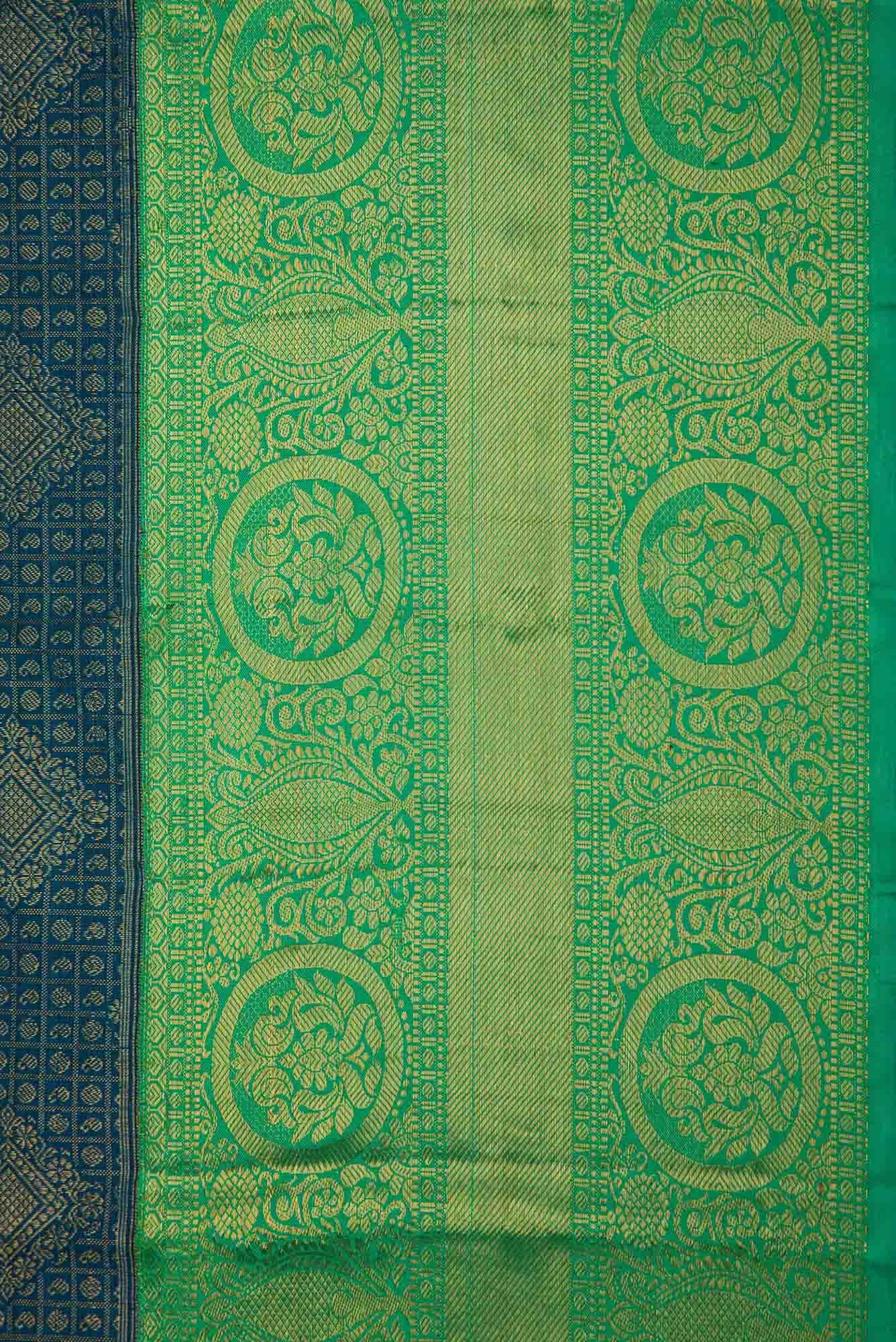Blue Kanchipuram Silk Saree