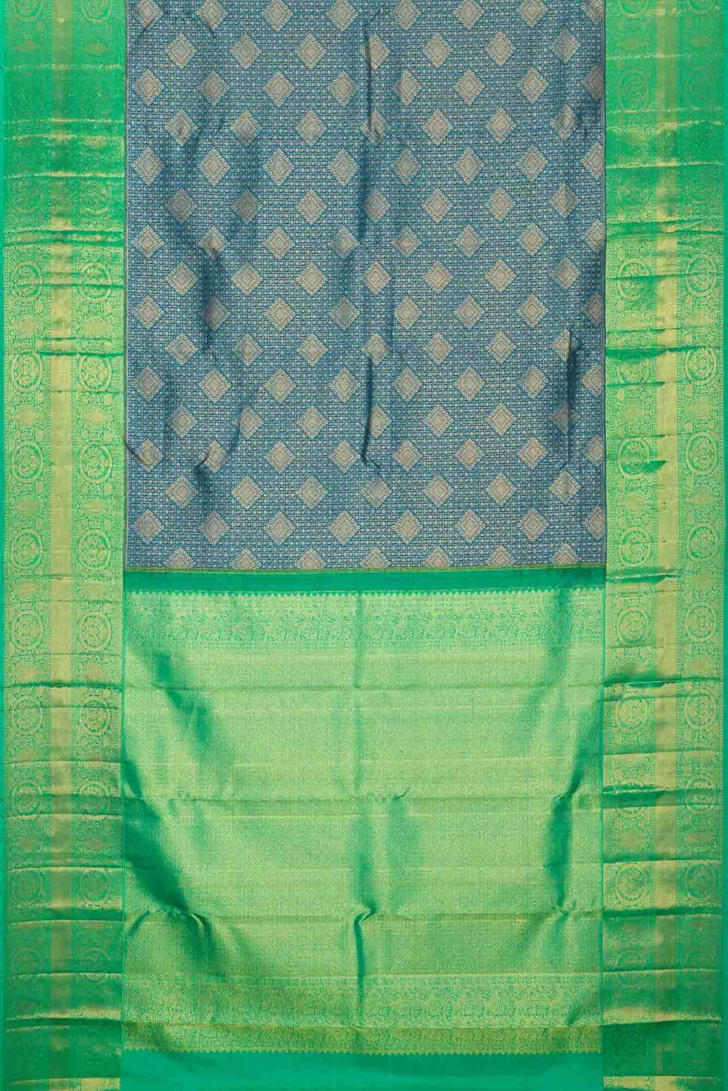 Blue Kanchipuram Silk Saree