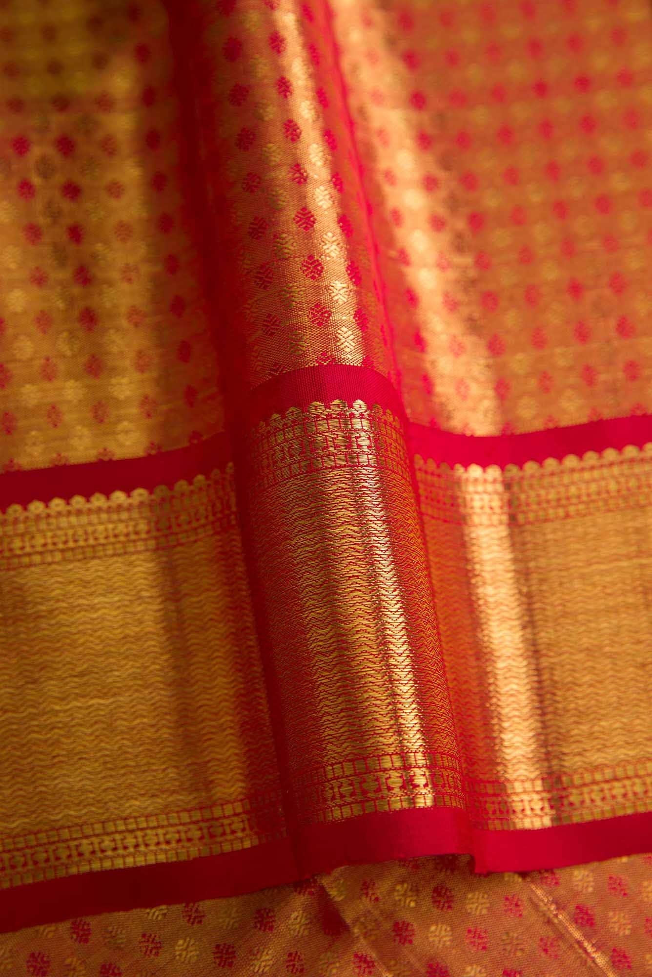Gold Kanchipuram Tissue Silk Saree