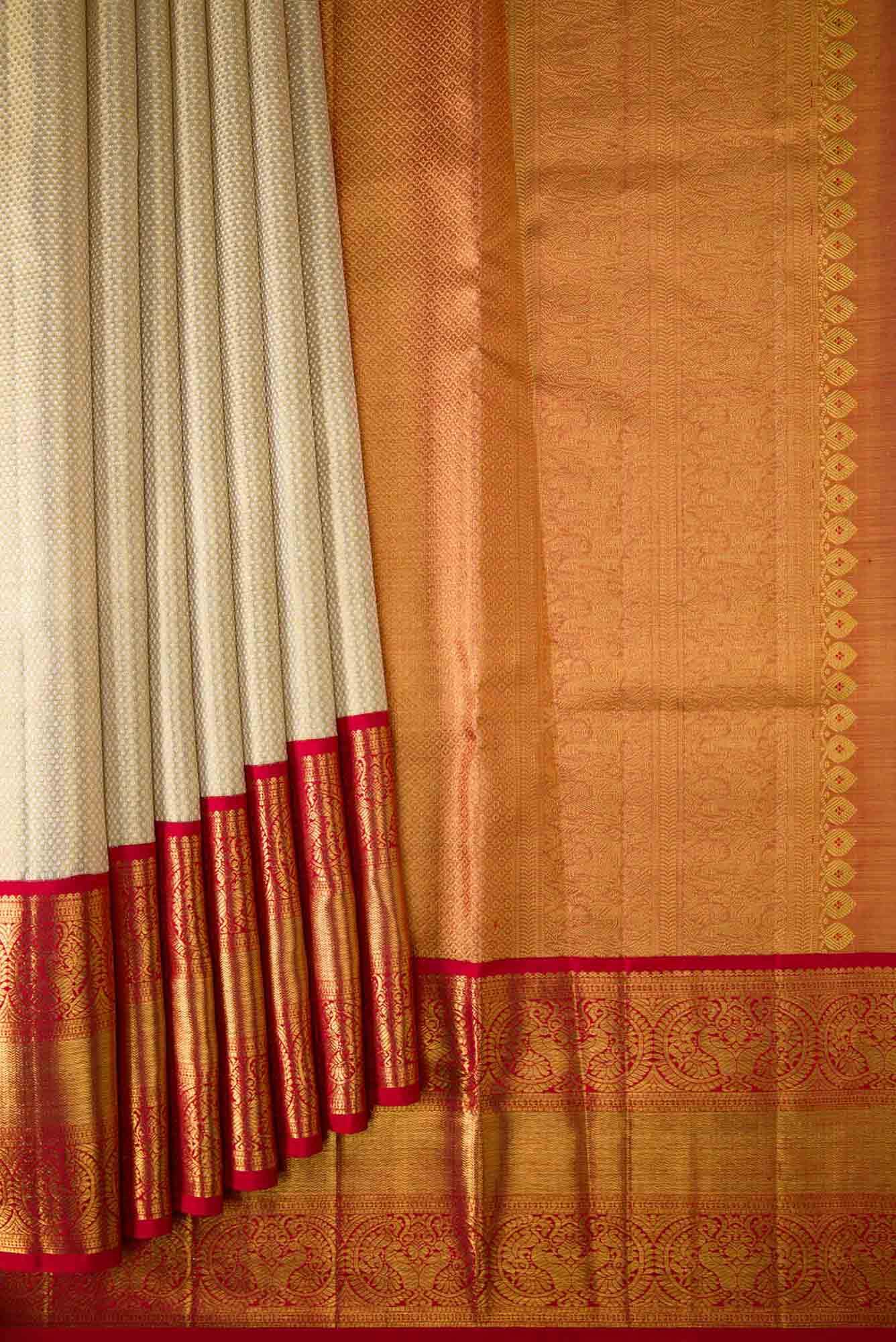 Gold Kanchipuram Tissue Silk Saree