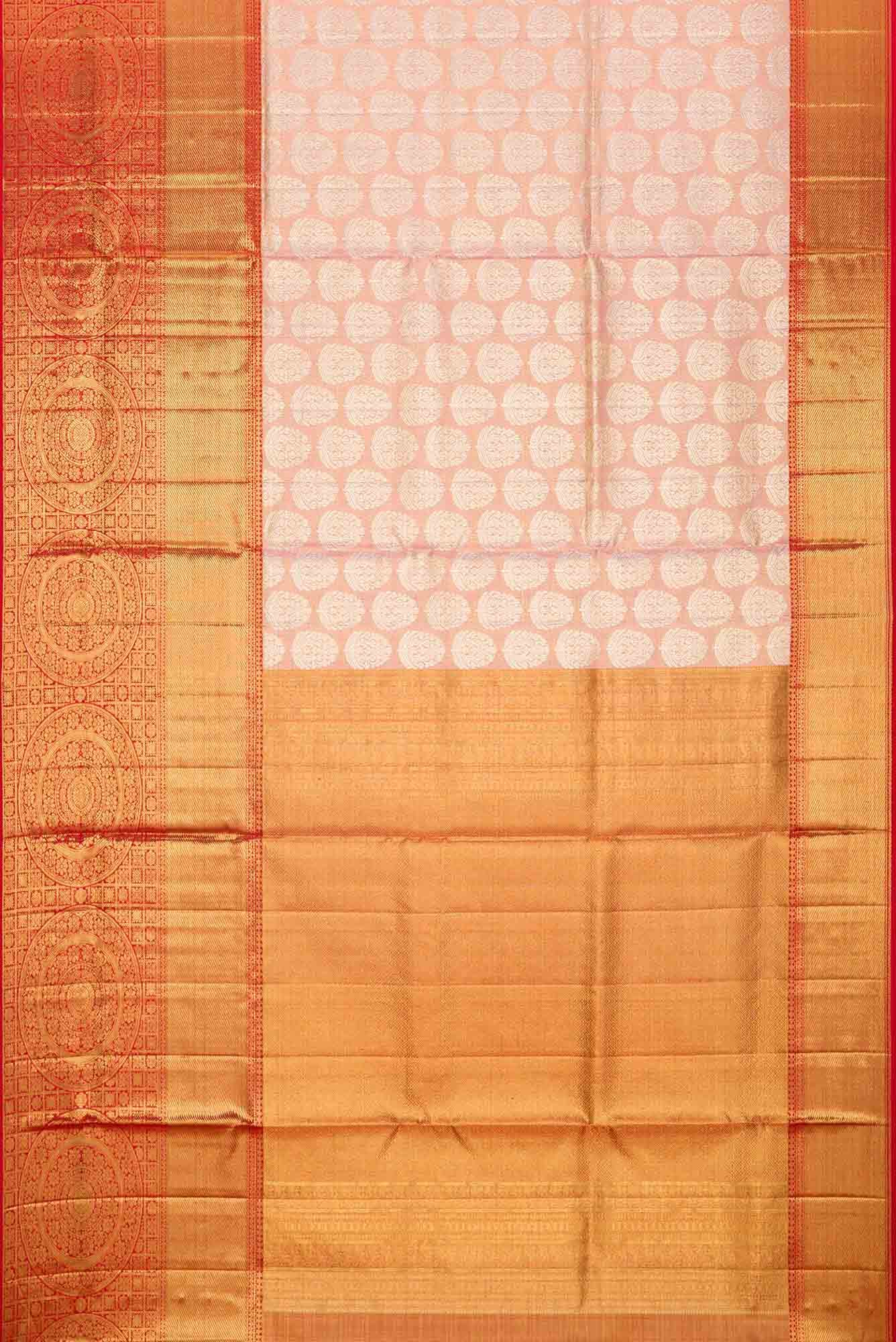 Rose Pink Kanchipuram Tissue Silk Saree