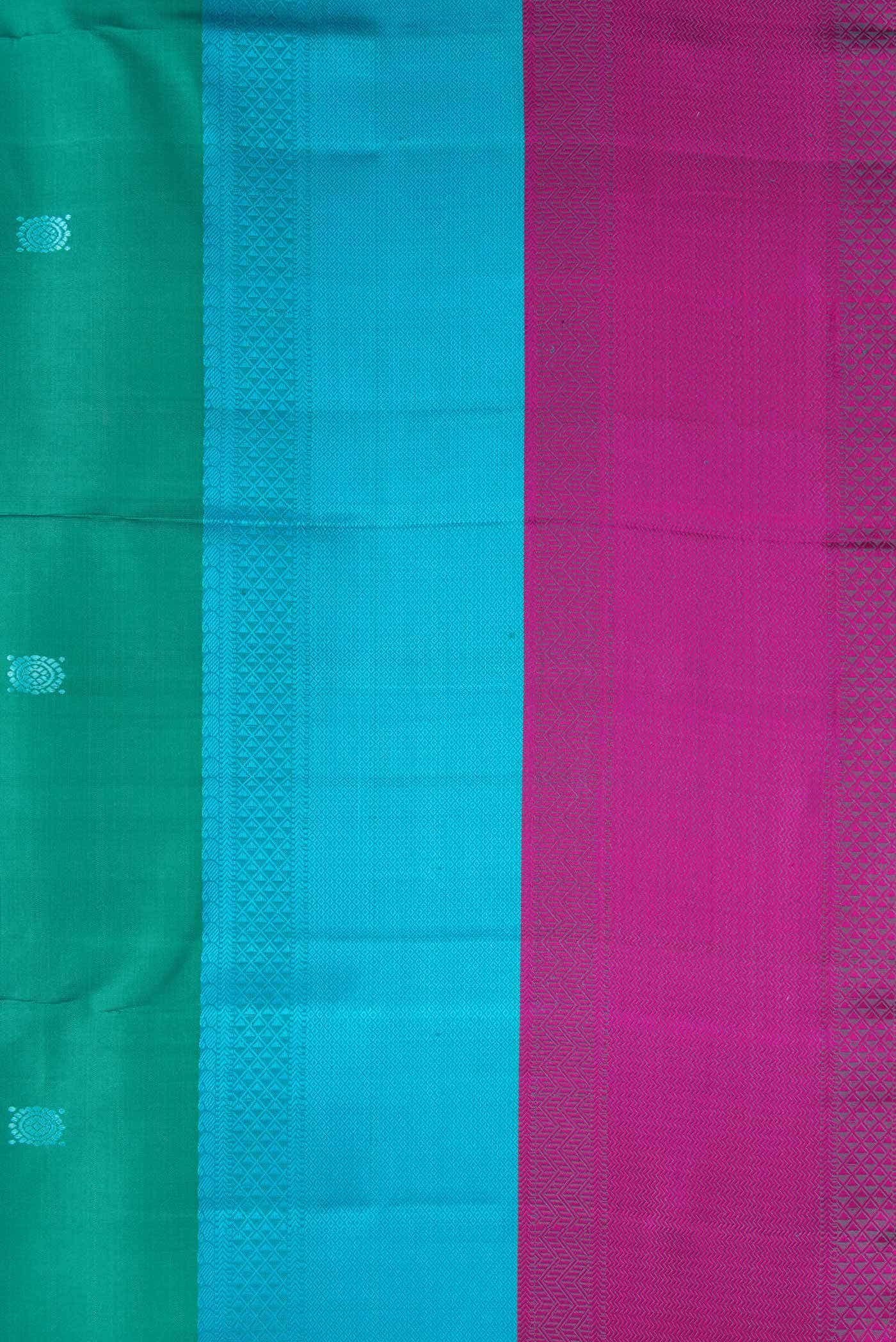 Green Dual Tone Kanchipuram Silk Saree